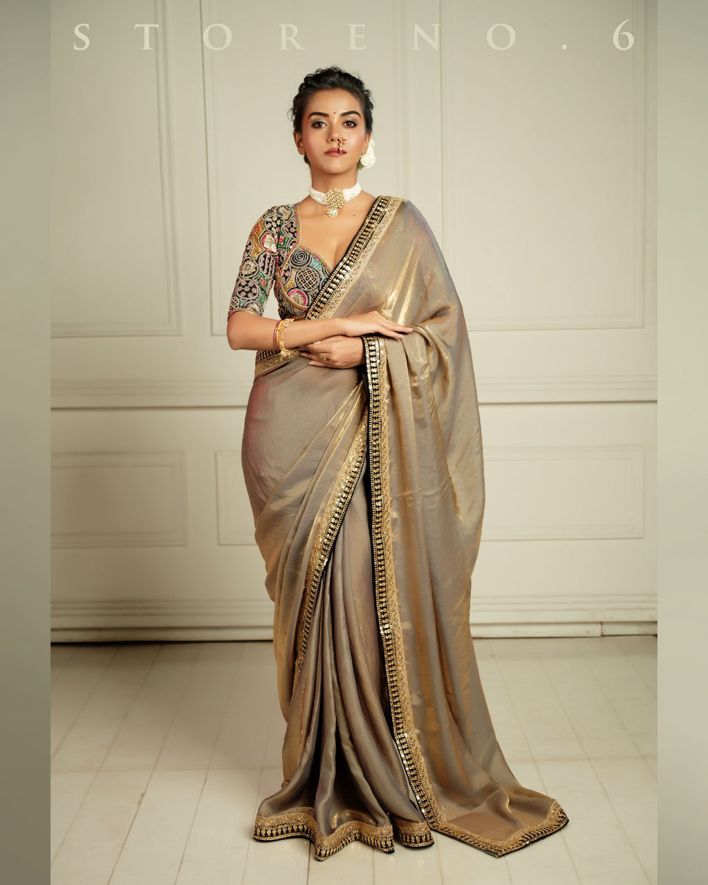 THE IMPERIAL SUNKISSED SMOKE SAREE