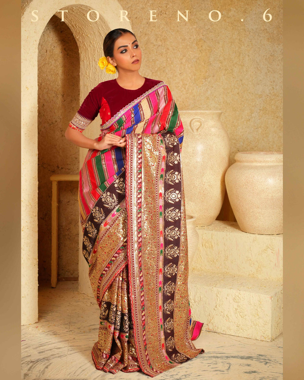 MERLOT MASTERPIECE SAREE
