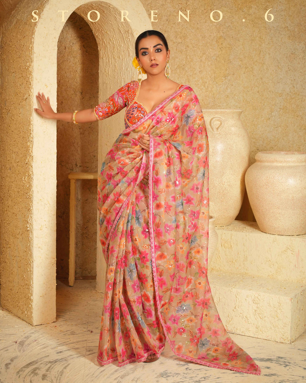 SPIRIT SEAFOAM SAREE