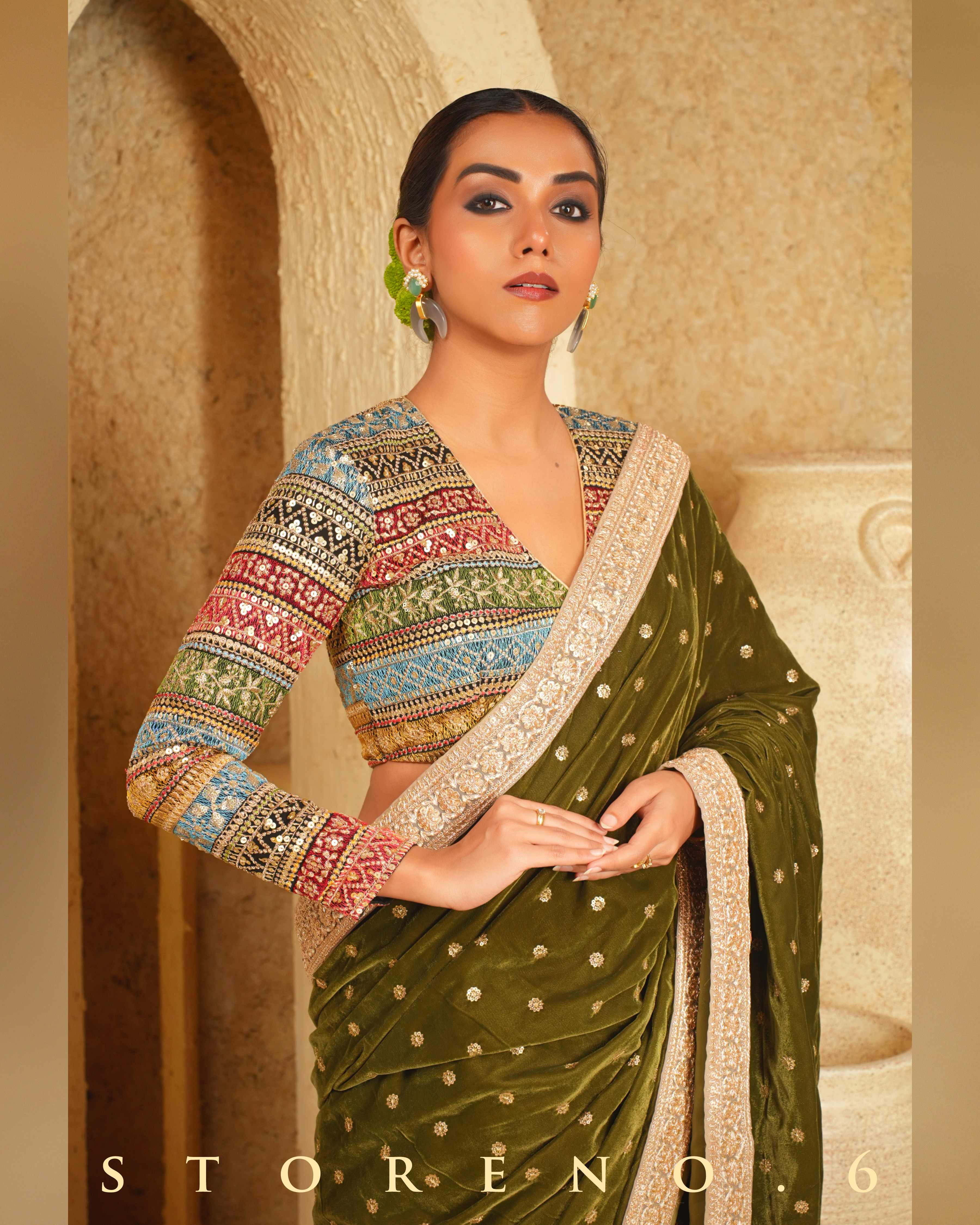 MUSICAL MEADOW SAREE