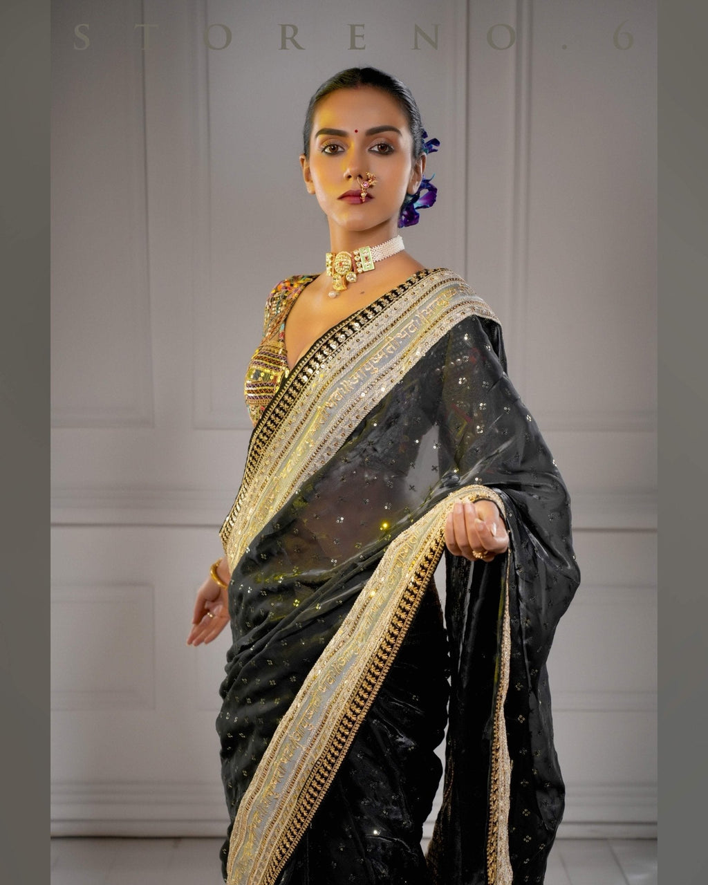 ROYAL RAVEN QUEEN SAREE