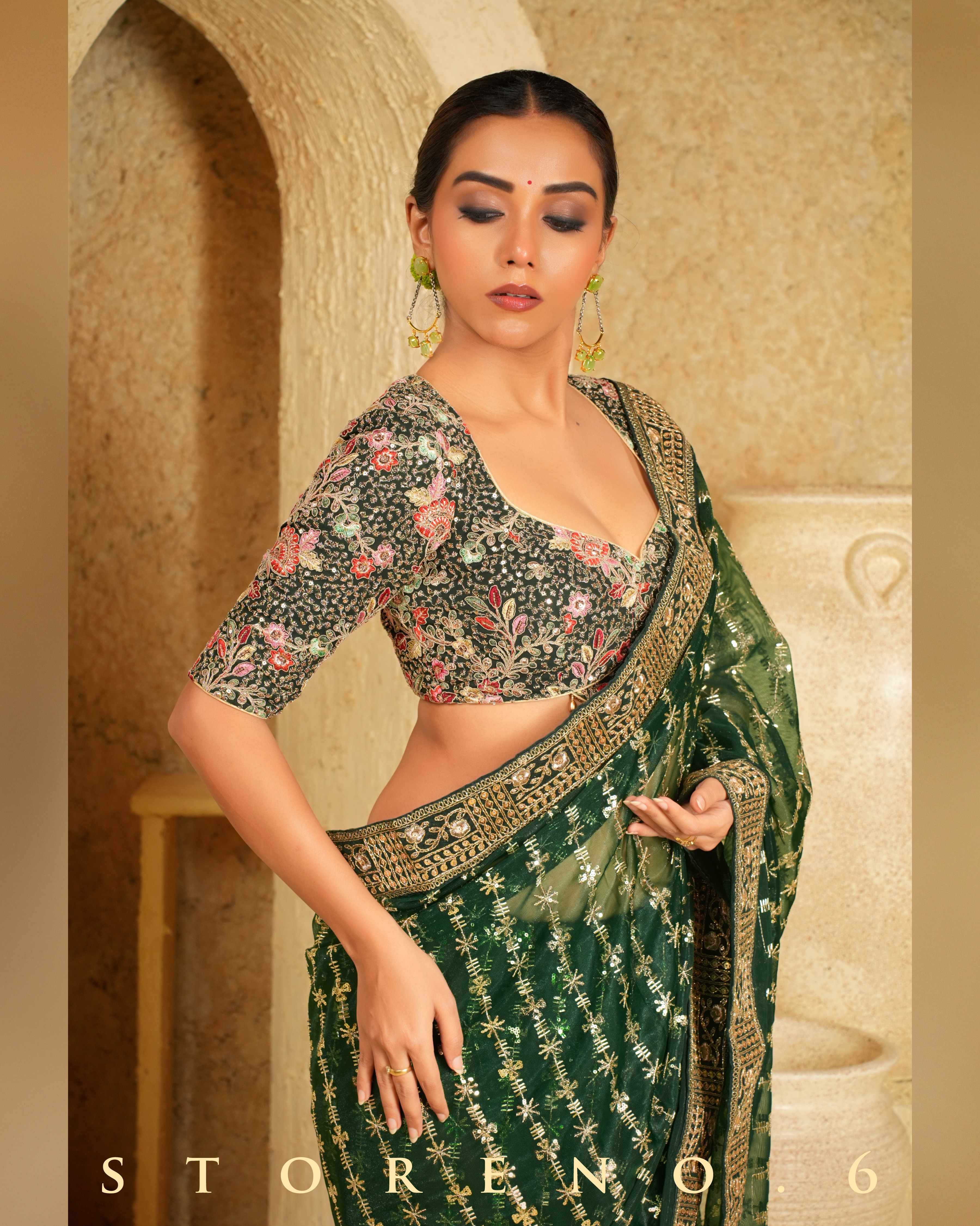 EVERGREEN EDGE SAREE