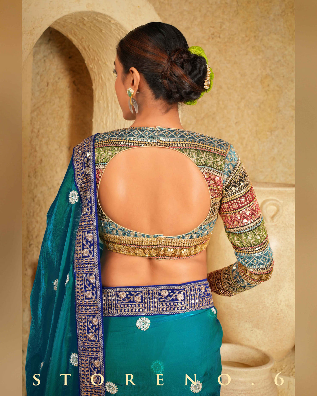 AZURE ARTISTRY SAREE