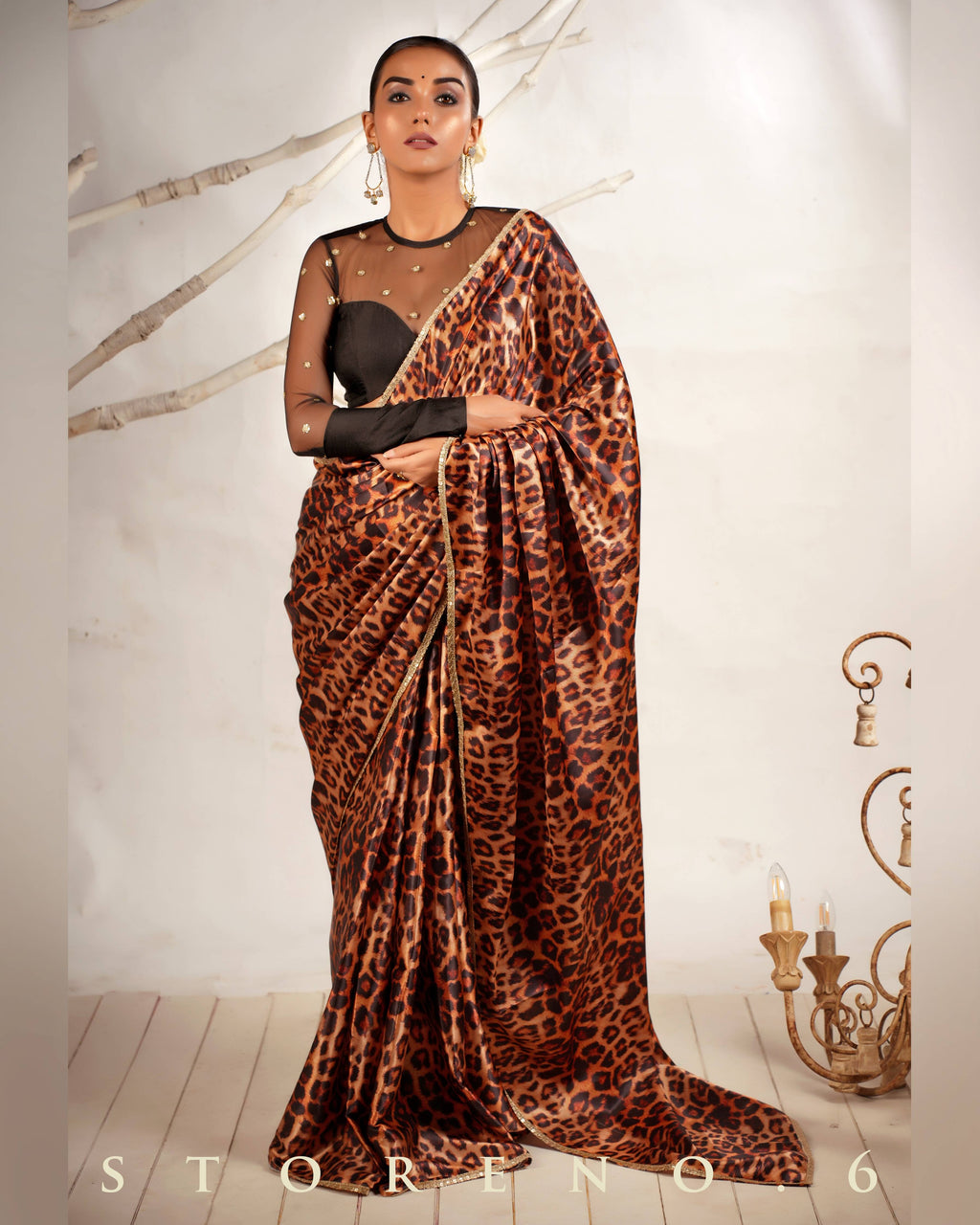THE CHIC CHEETAH SAREE