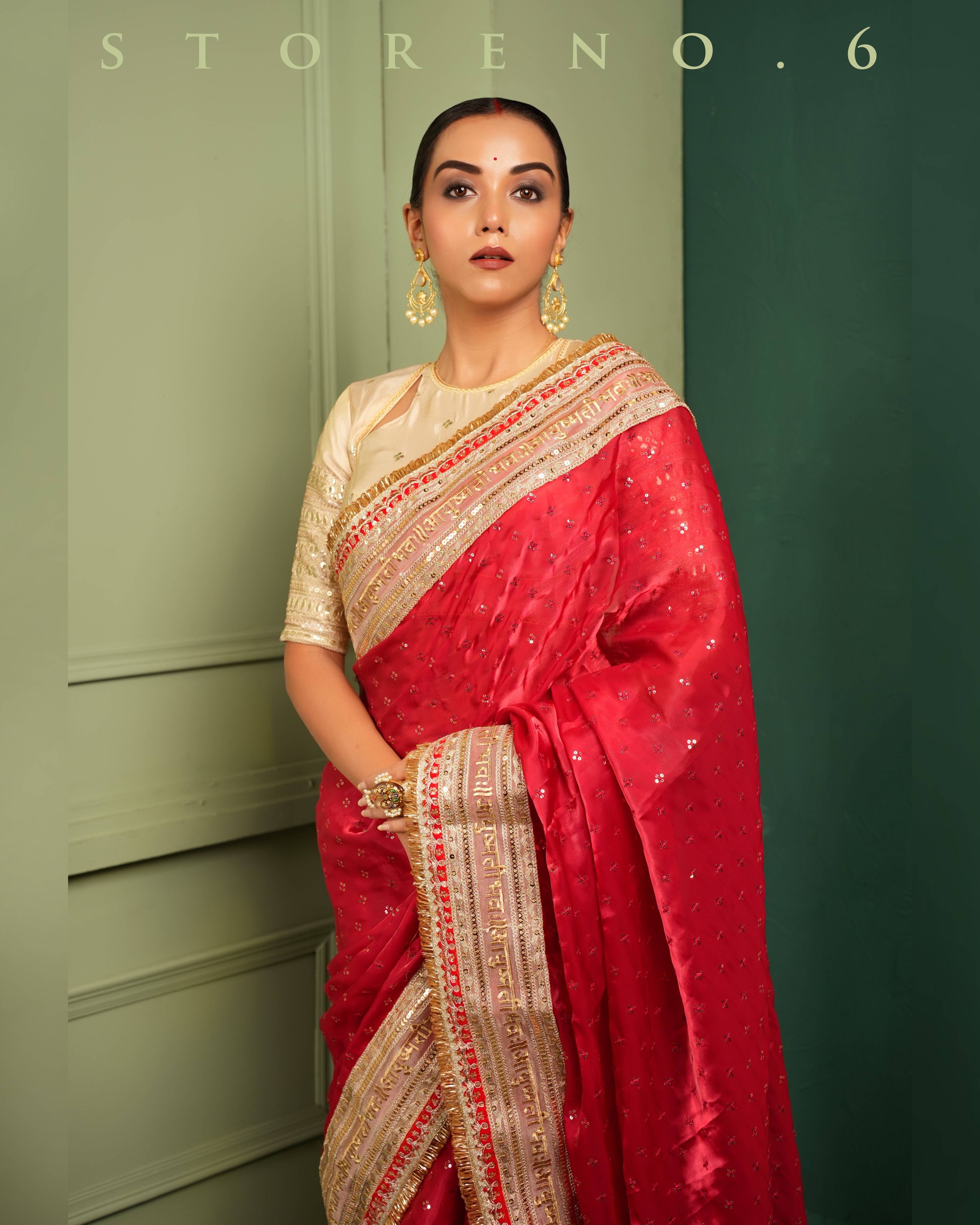 ROYAL RUBY QUEEN SAREE