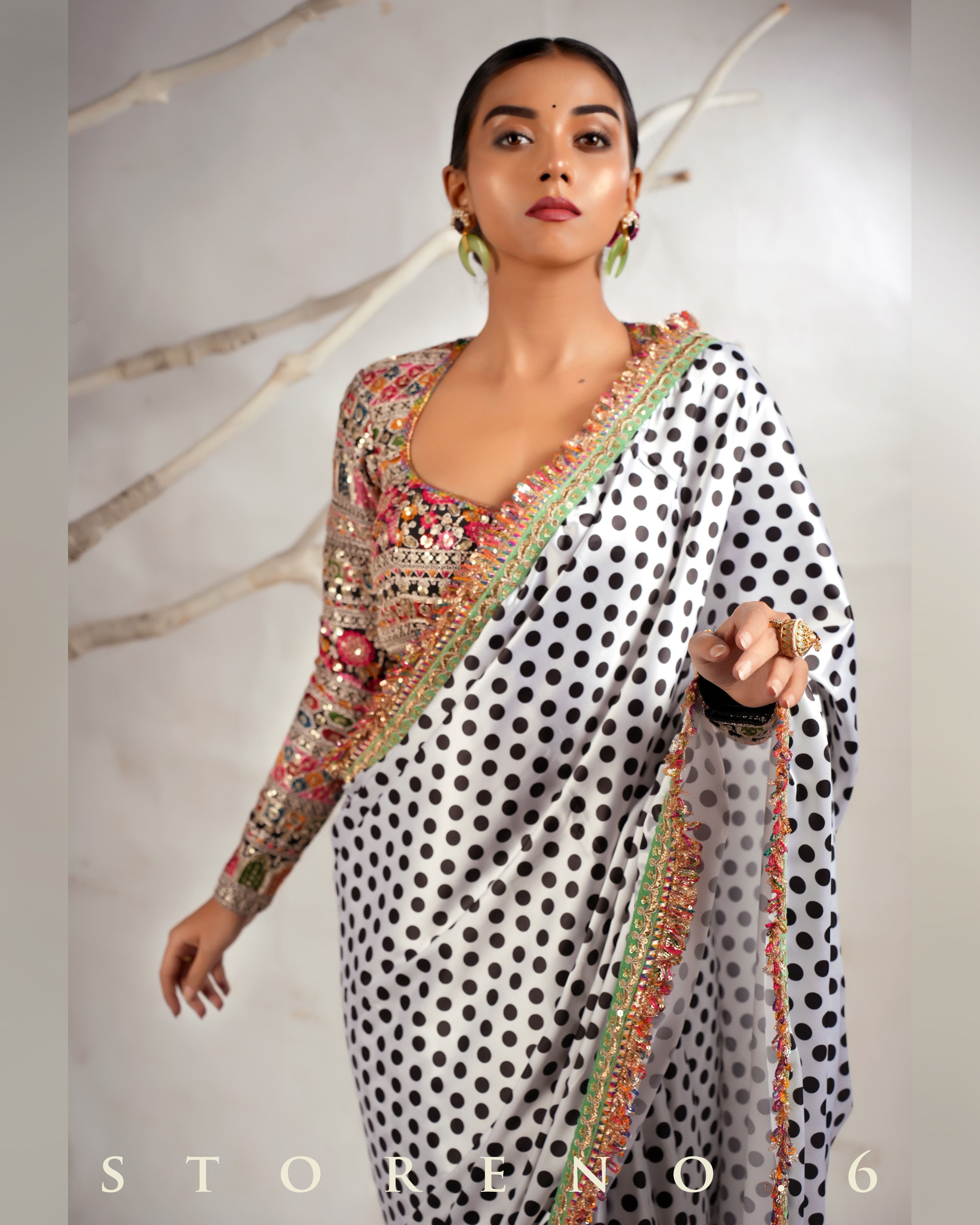 THE POLKA PASSION SAREE