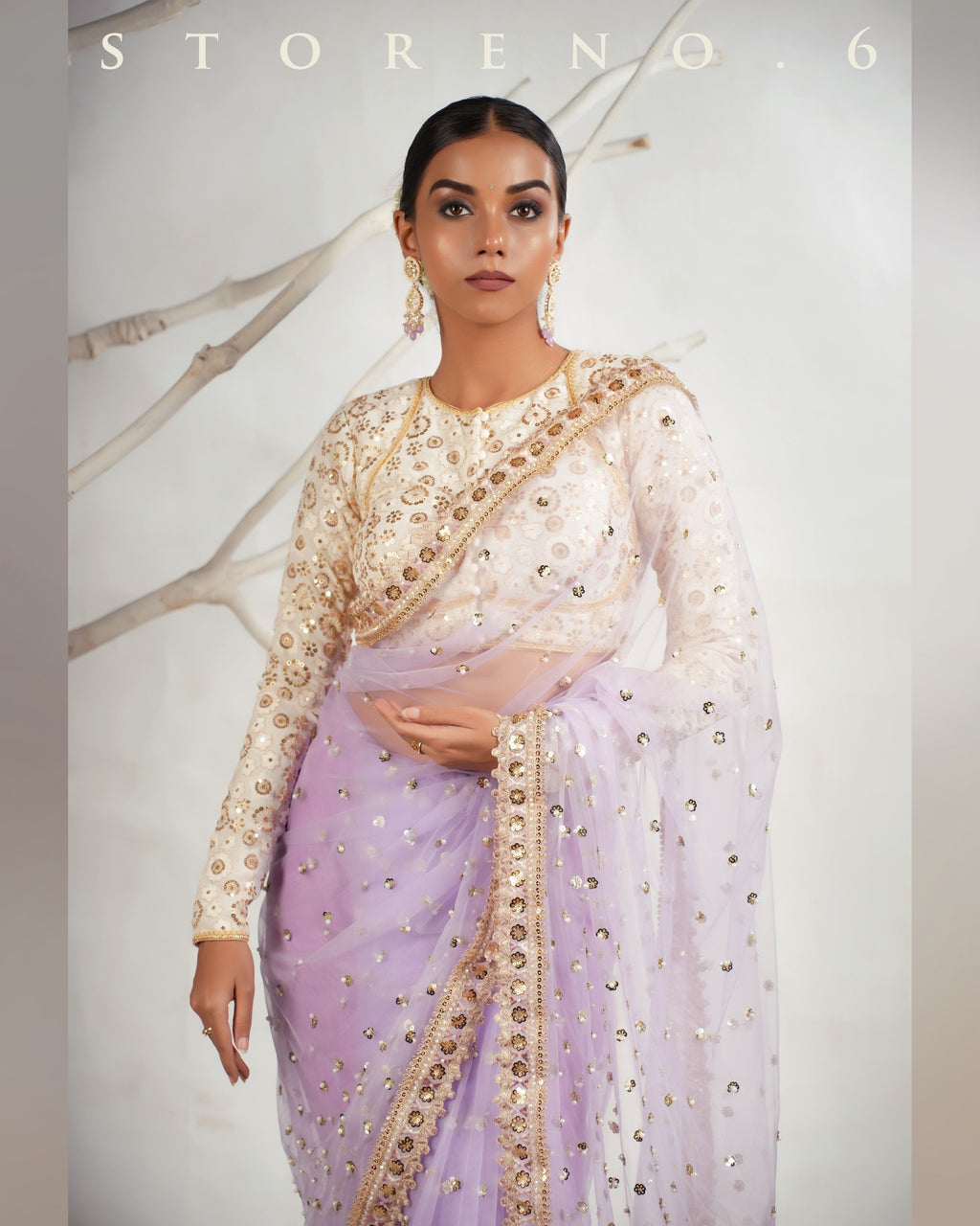 THE LILAC LUXURY SAREE