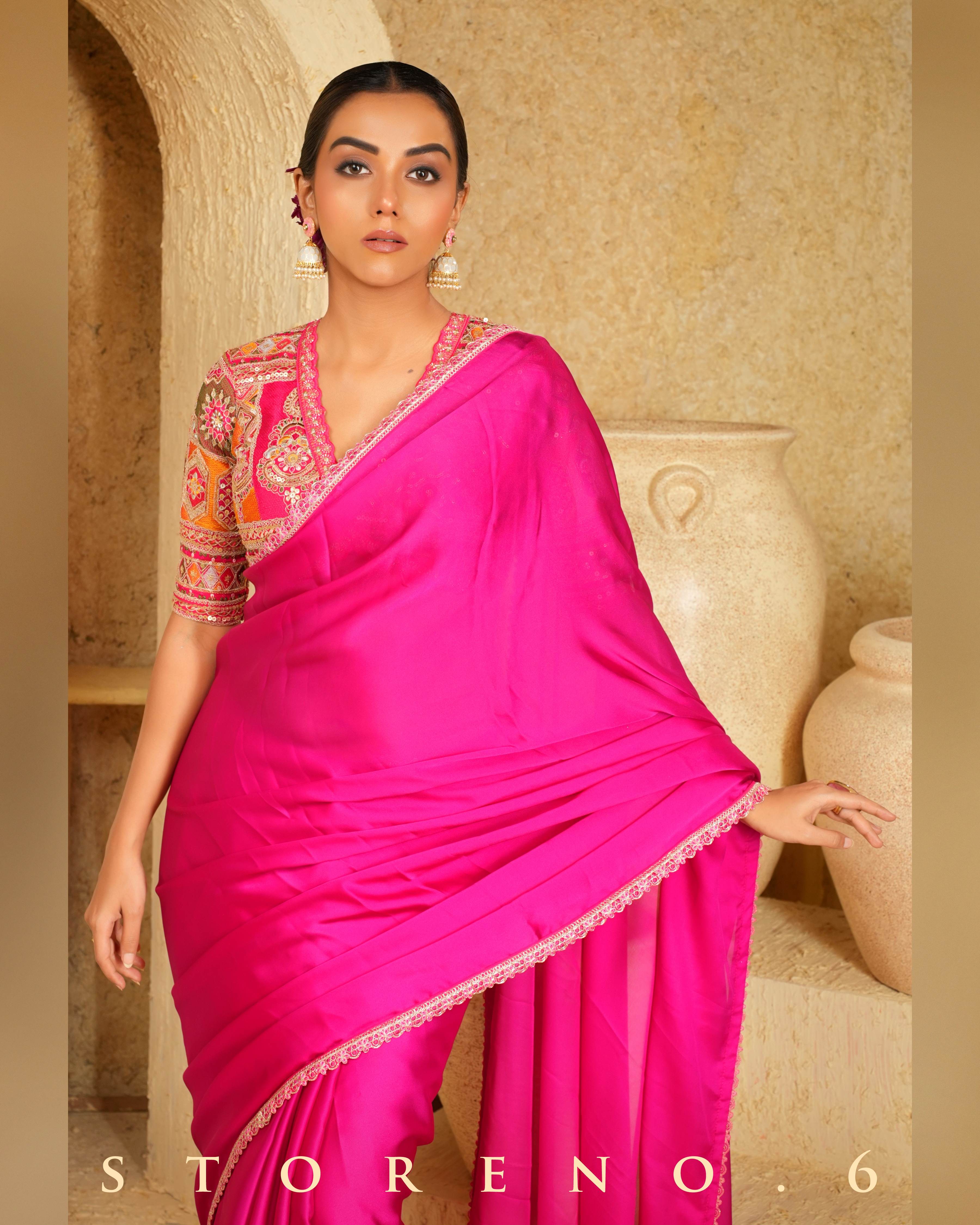 FEARLESS FUCHSIA SAREE