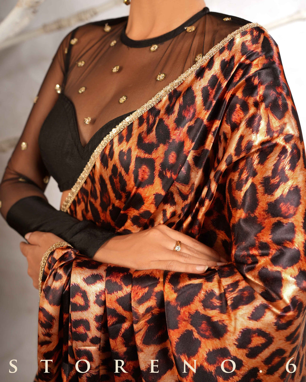 THE CHIC CHEETAH SAREE