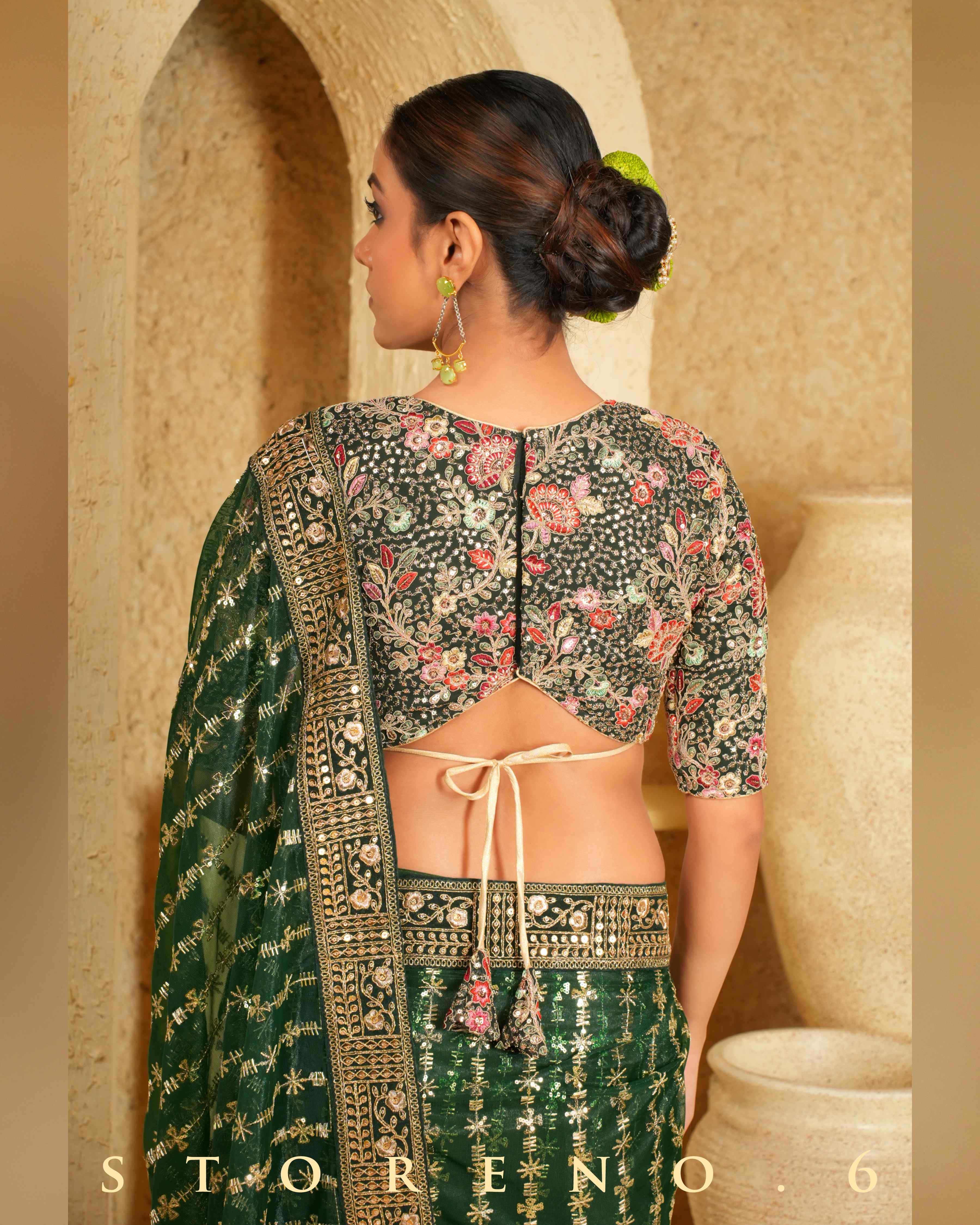 EVERGREEN EDGE SAREE