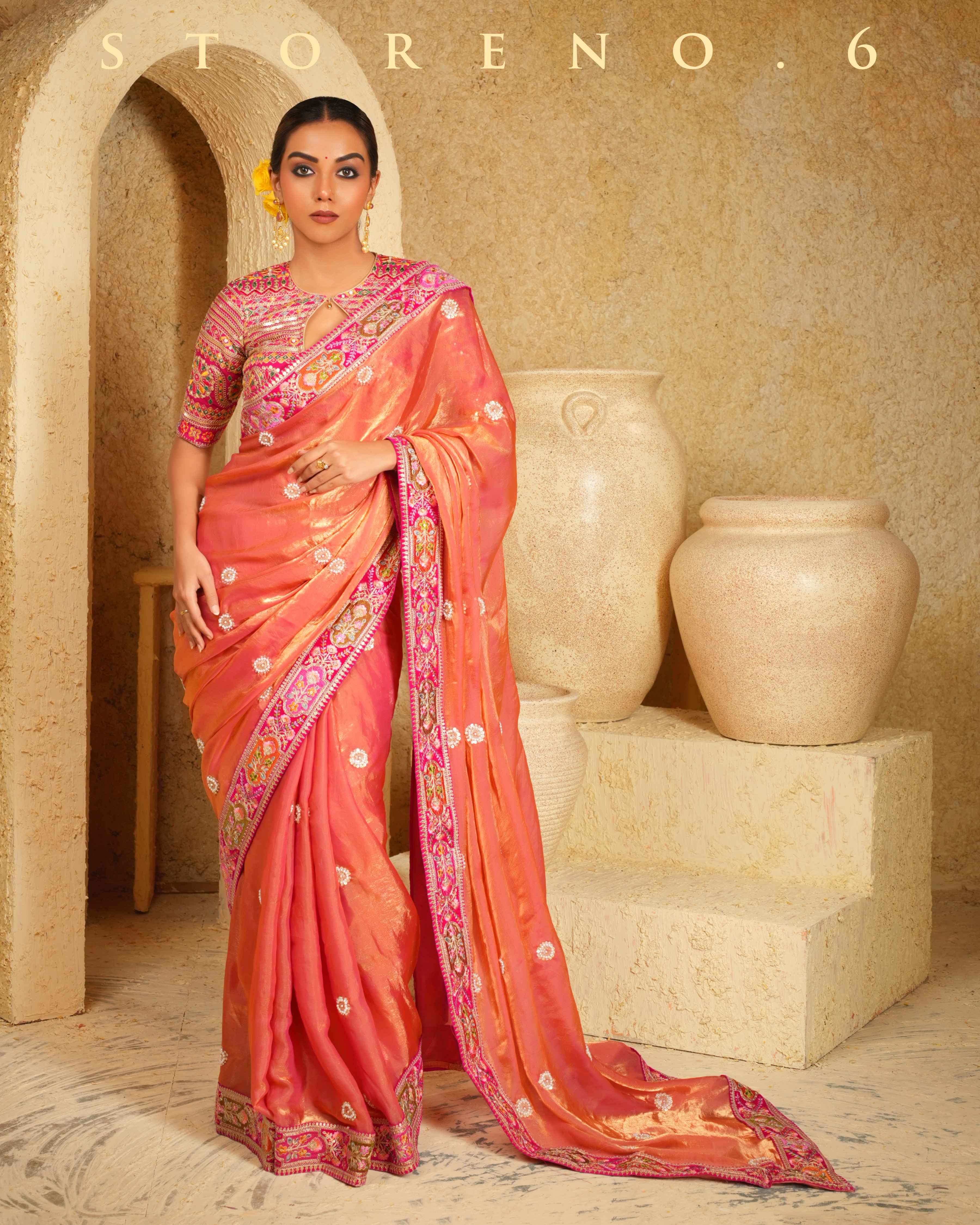 CORAL CHARISMA SAREE