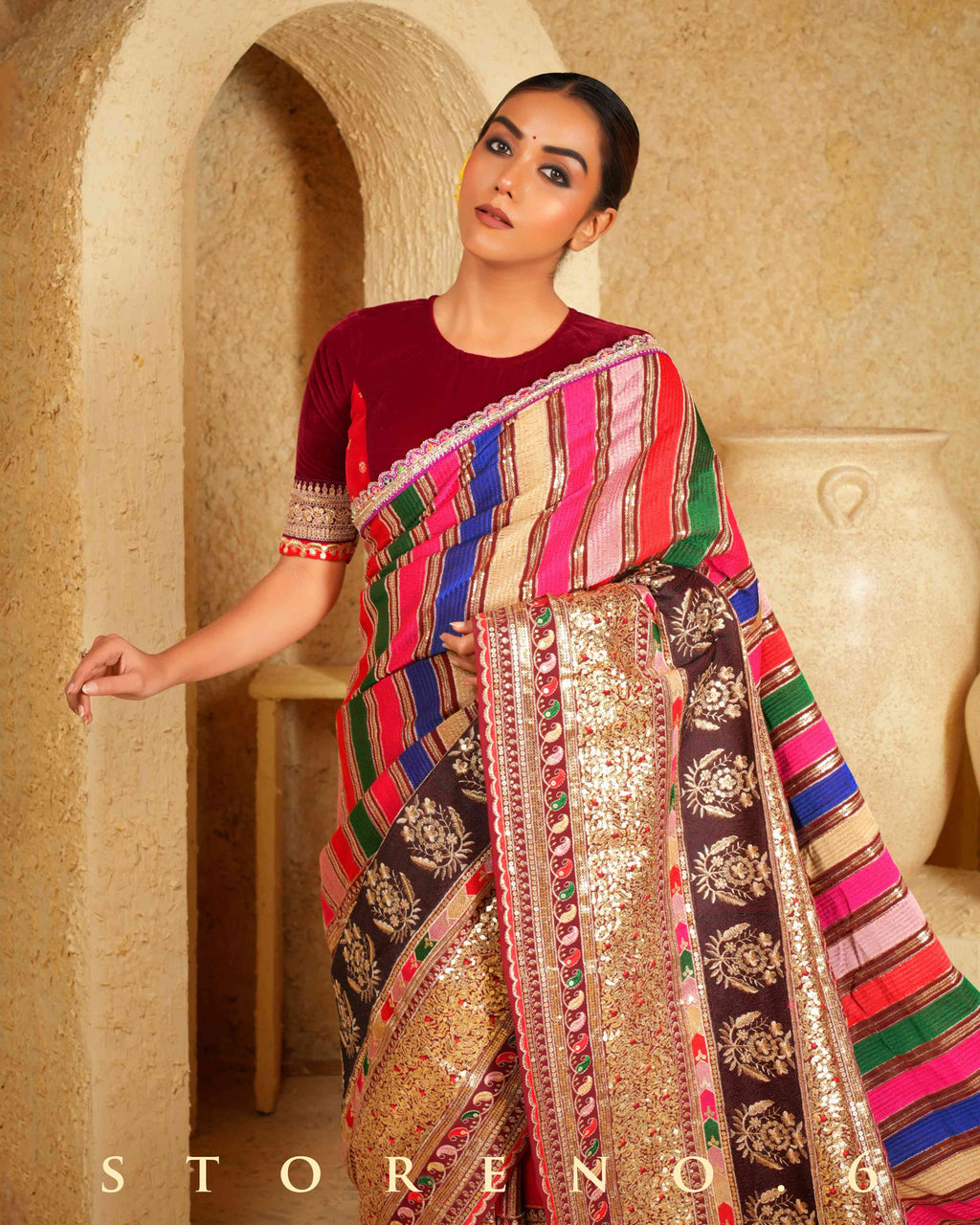 MERLOT MASTERPIECE SAREE