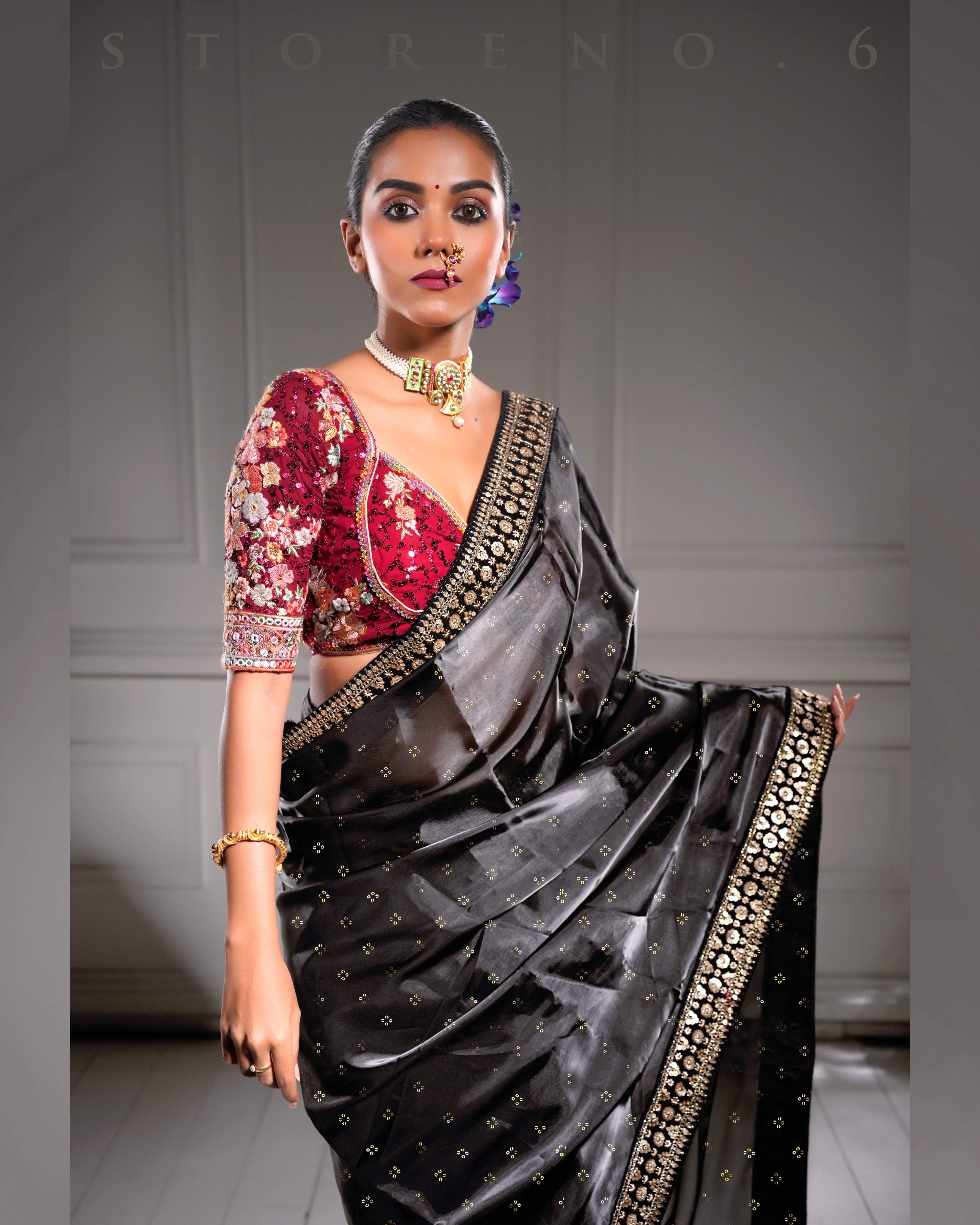 THE DARK DEVOTION SAREE