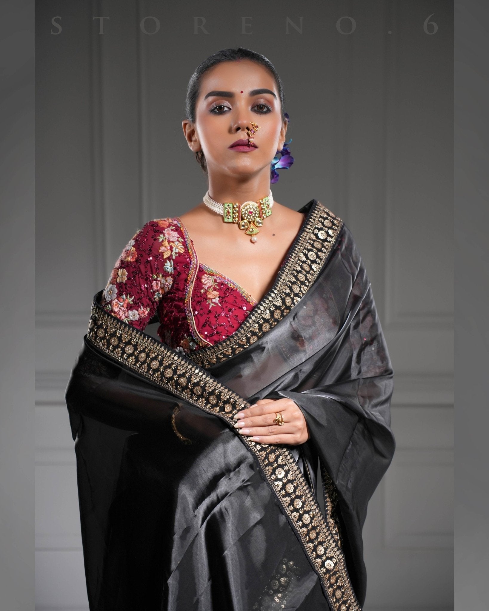 NOOR-E-SIAH-X SAREE