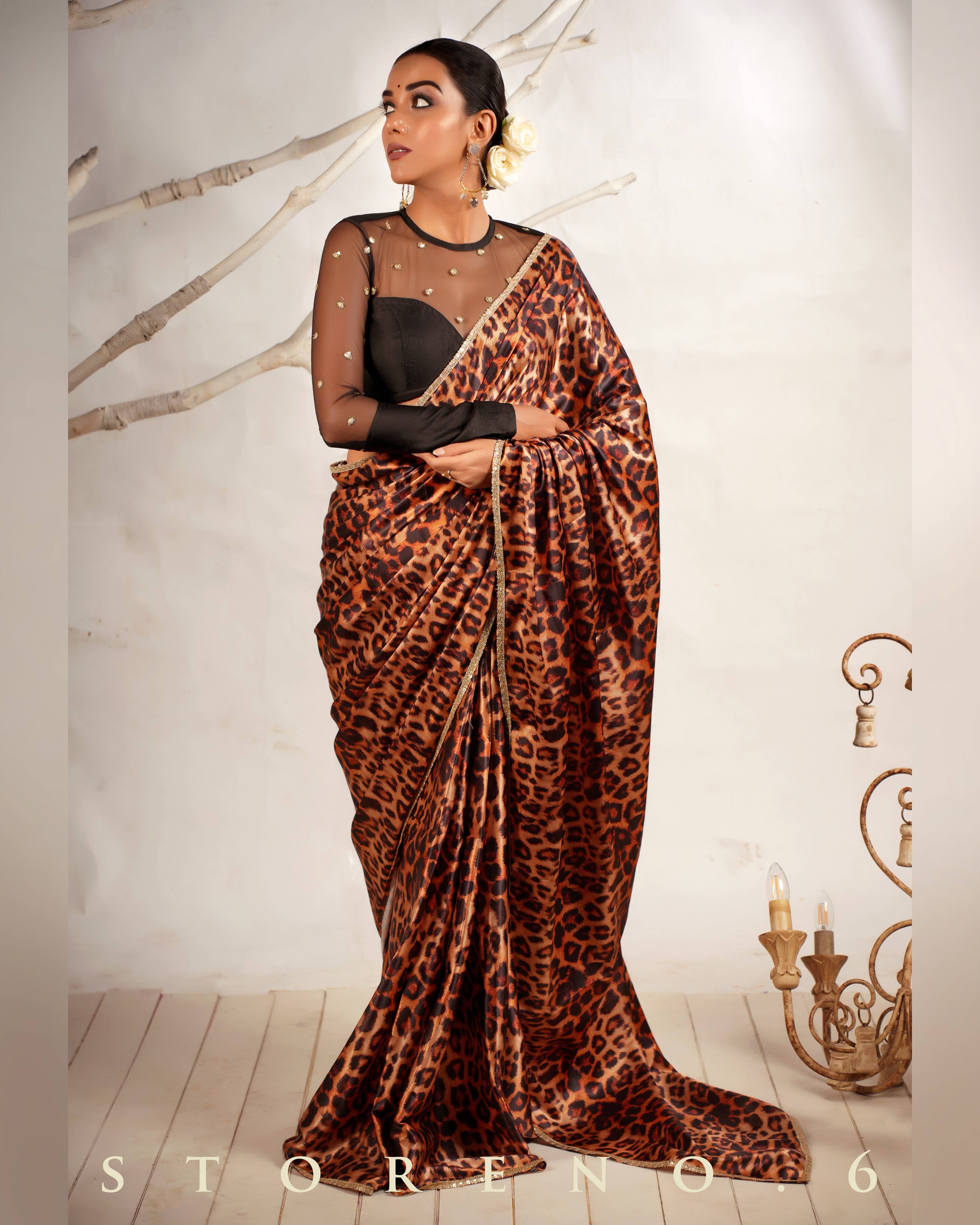 THE CHIC CHEETAH SAREE