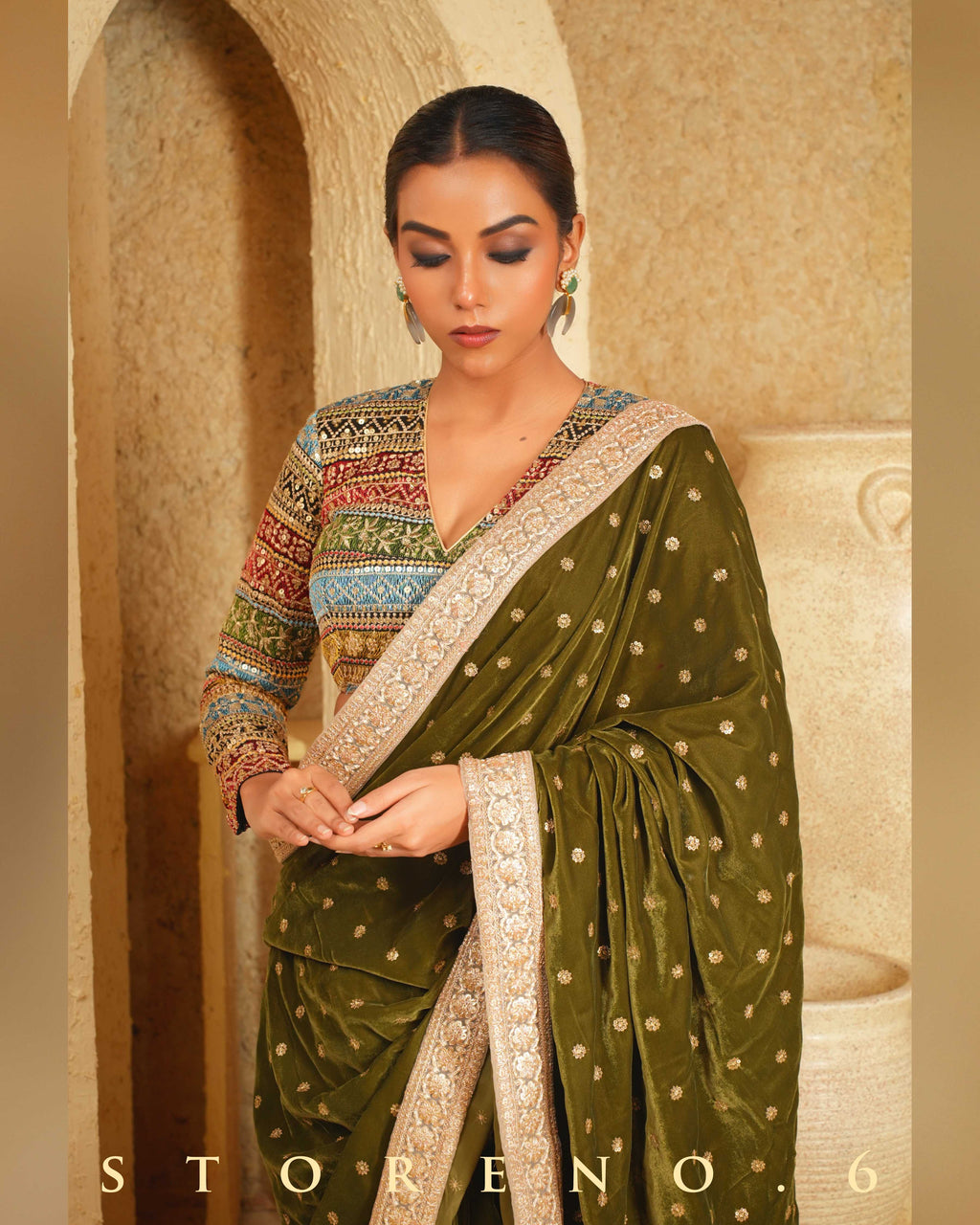 MUSICAL MEADOW SAREE