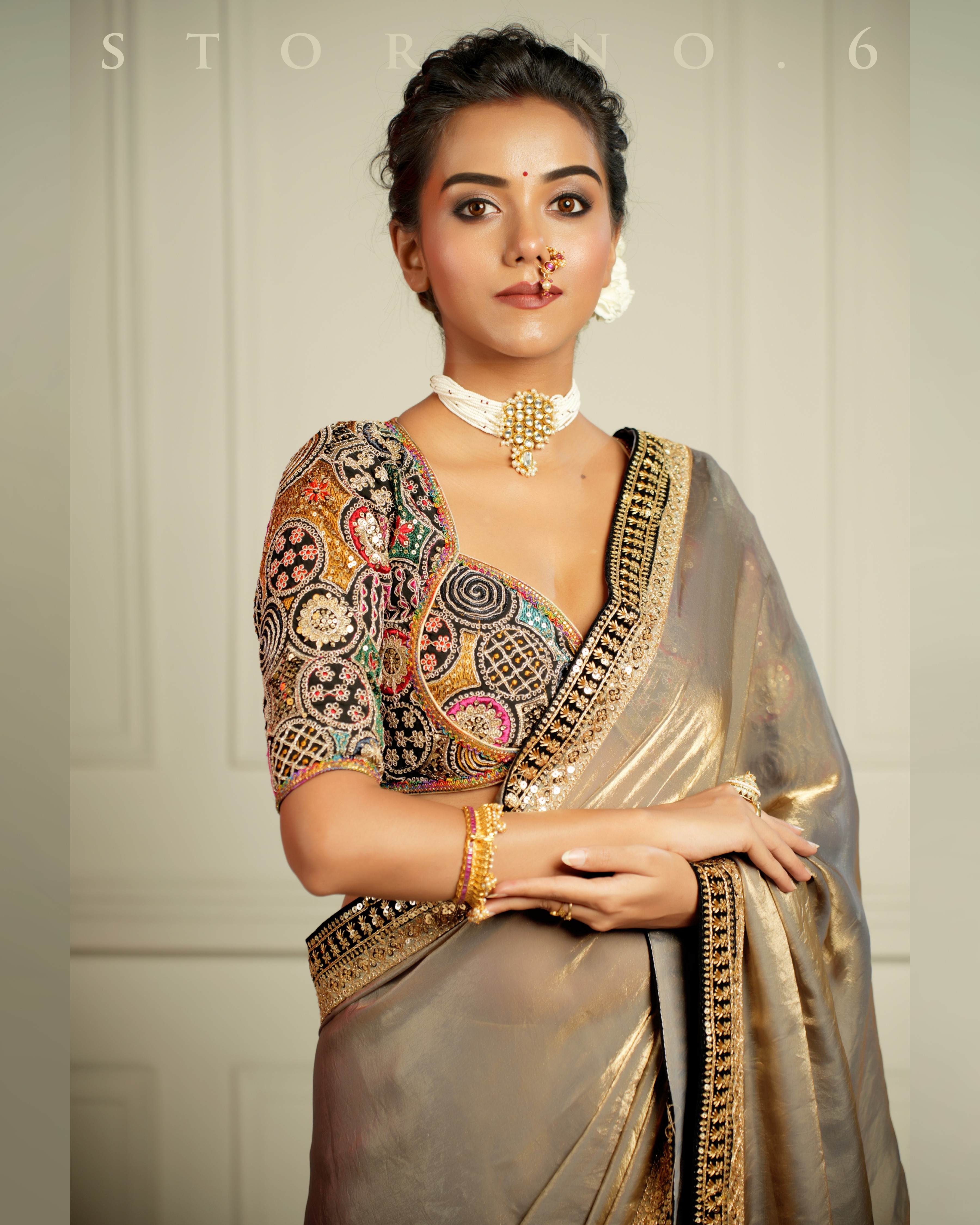 THE IMPERIAL SUNKISSED SMOKE SAREE