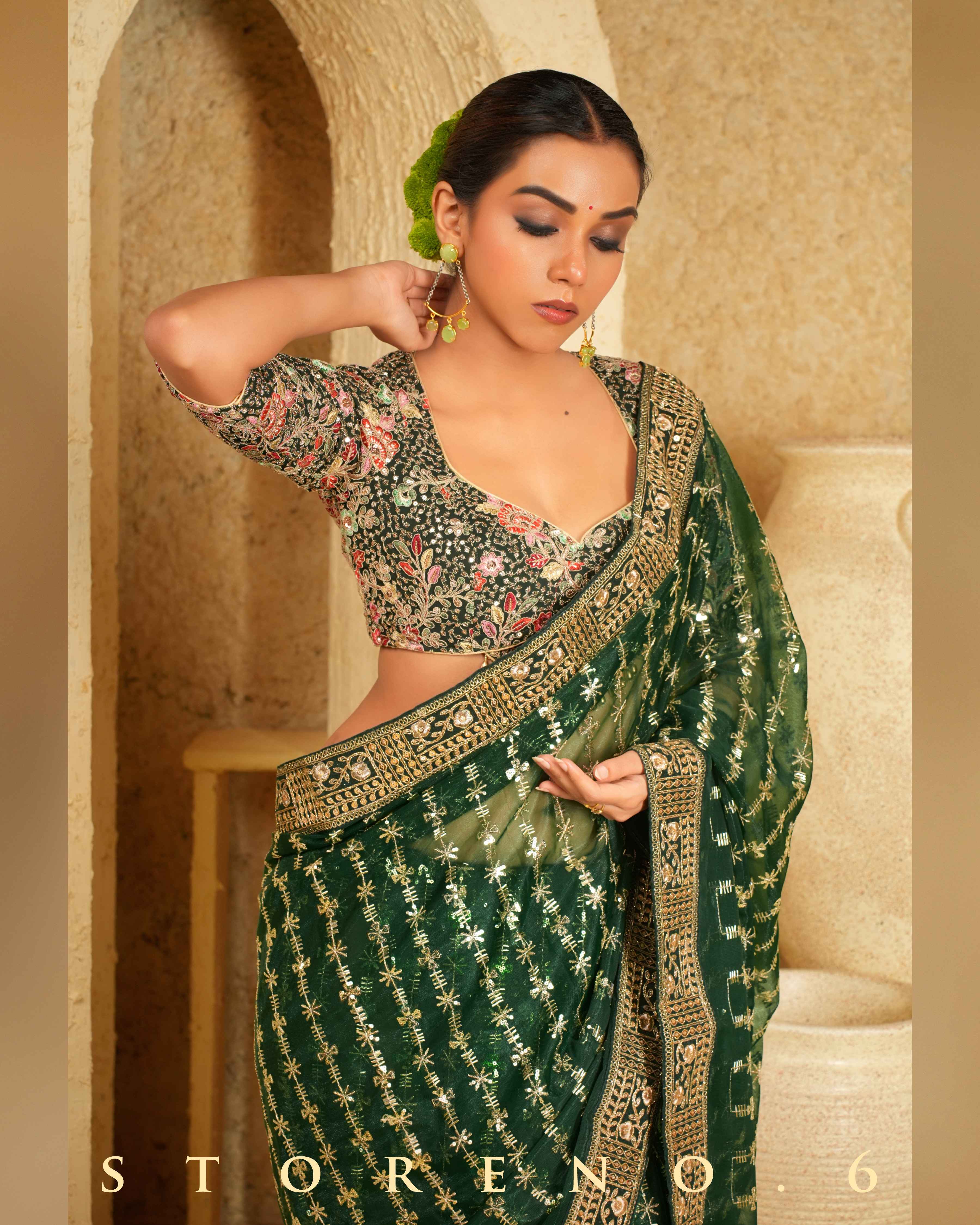 EVERGREEN EDGE SAREE