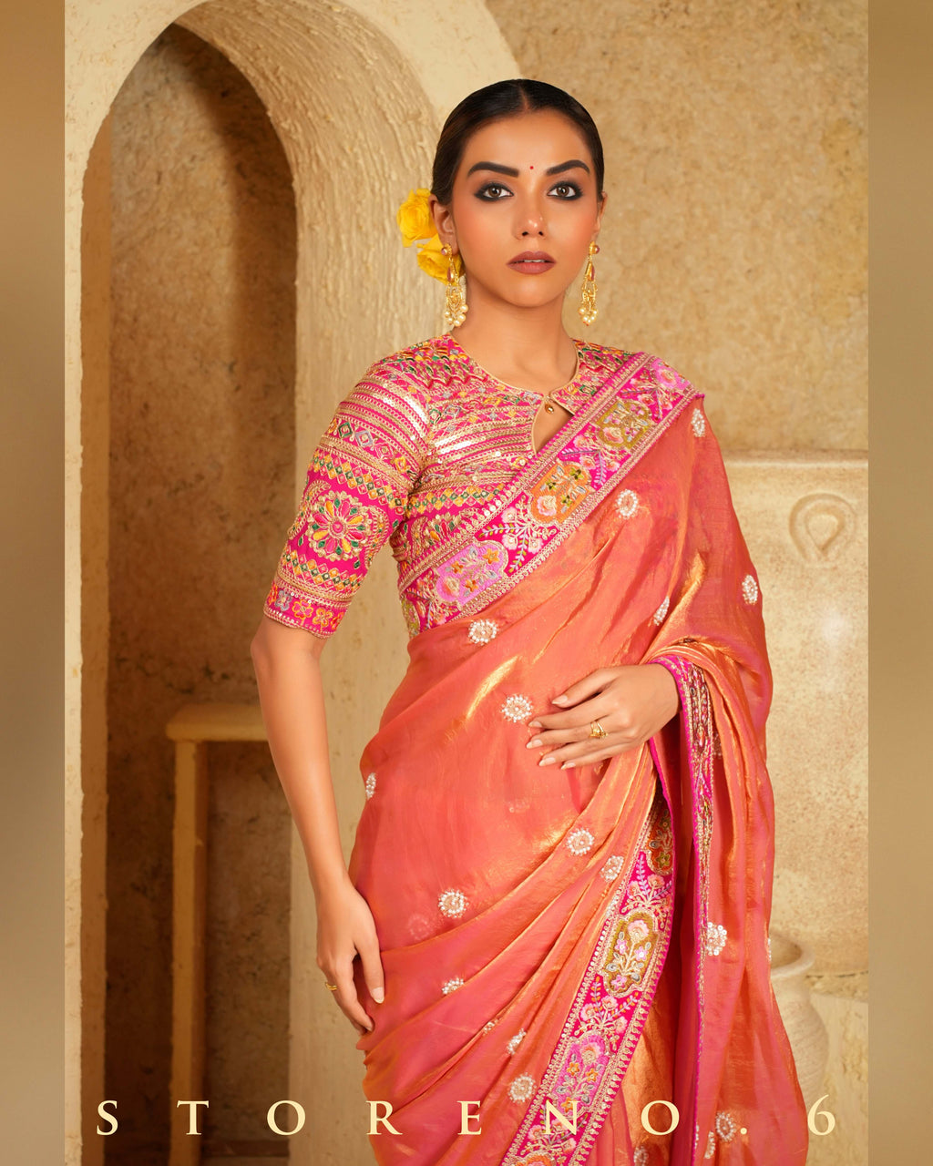 CORAL CHARISMA SAREE