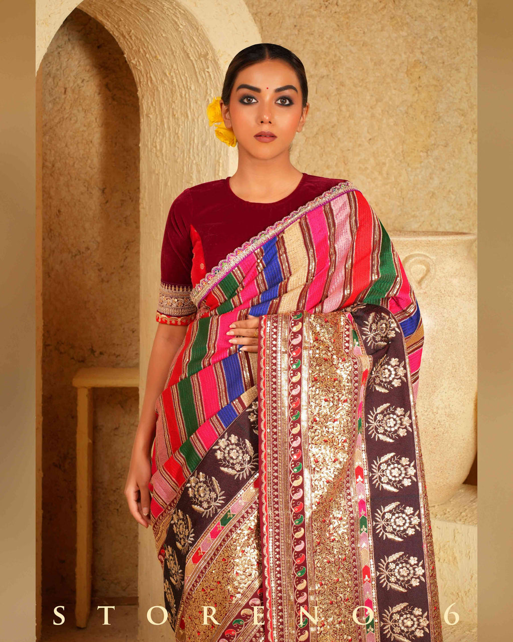 MERLOT MASTERPIECE SAREE