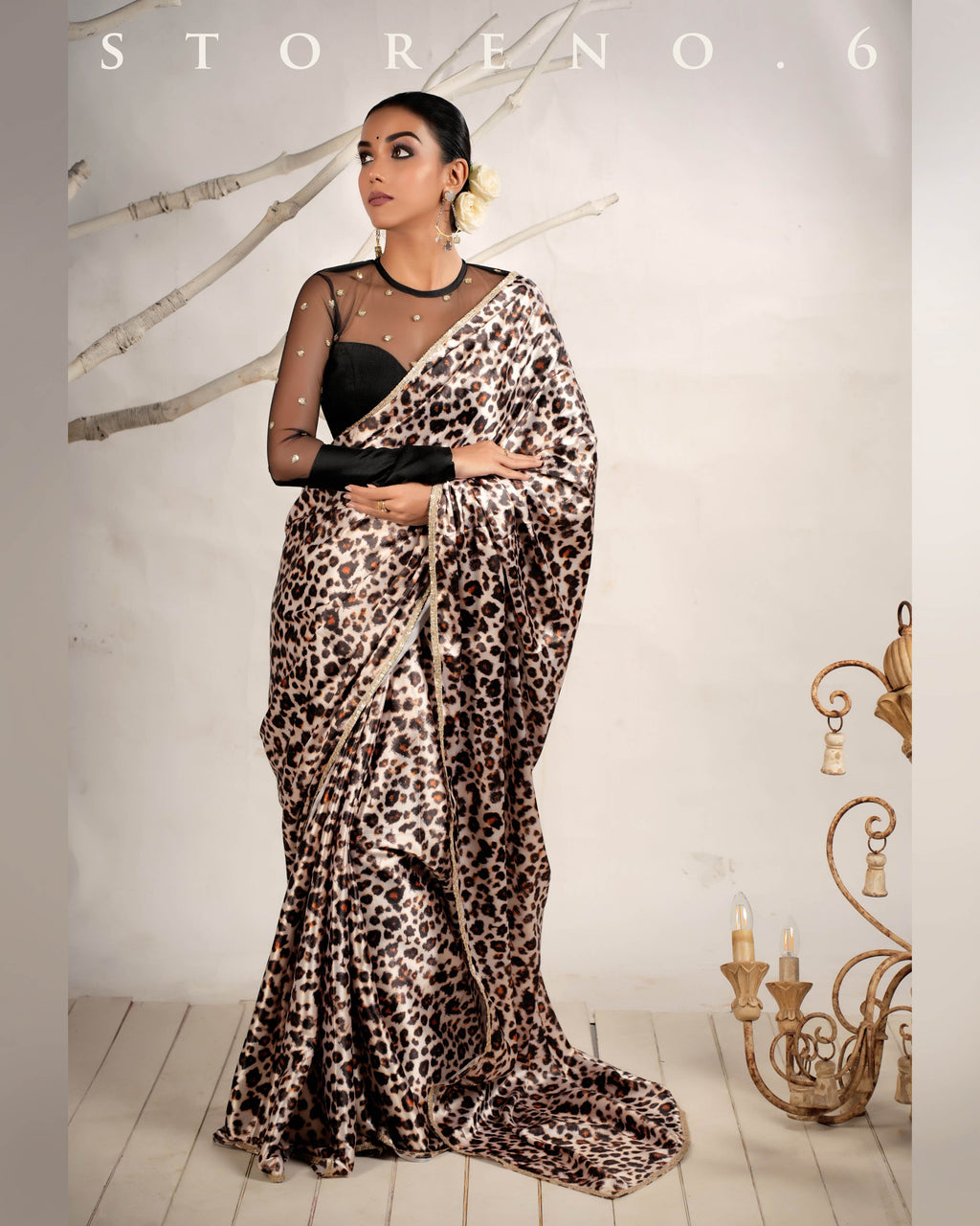 THE LEOPARD LUXURY SAREE