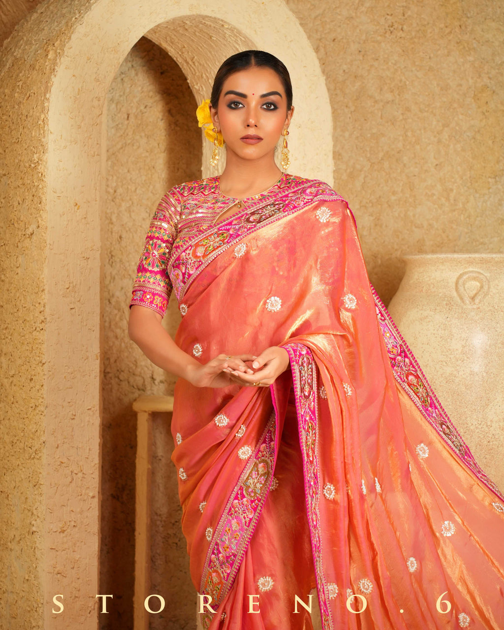 CORAL CHARISMA SAREE