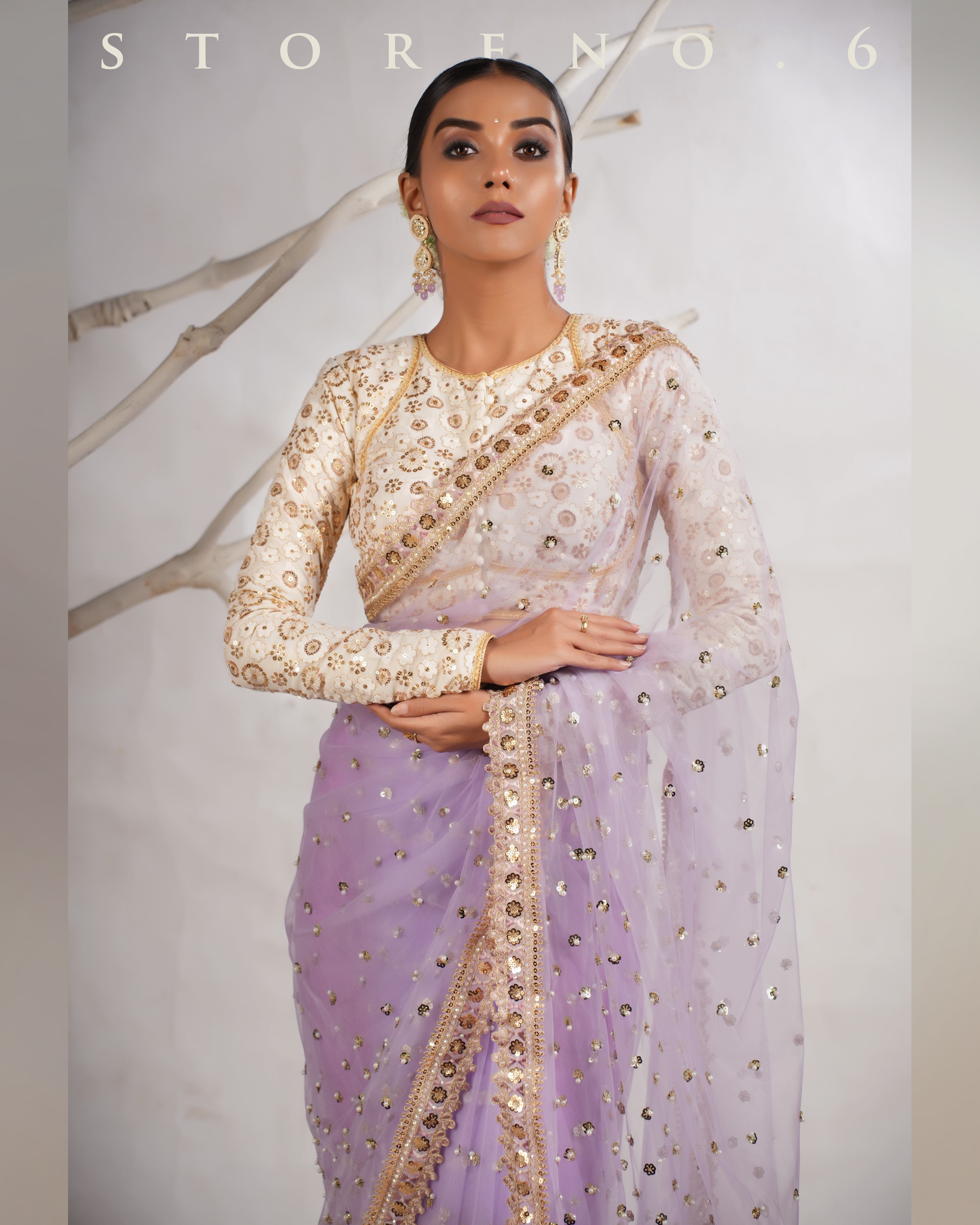 THE LILAC LUXURY SAREE