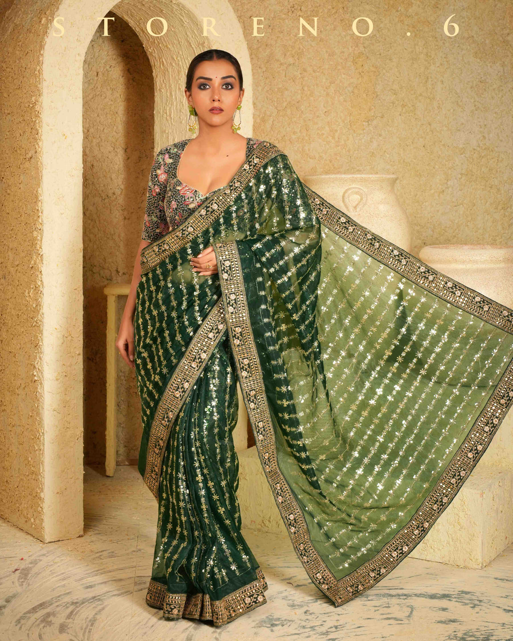 EVERGREEN EDGE SAREE