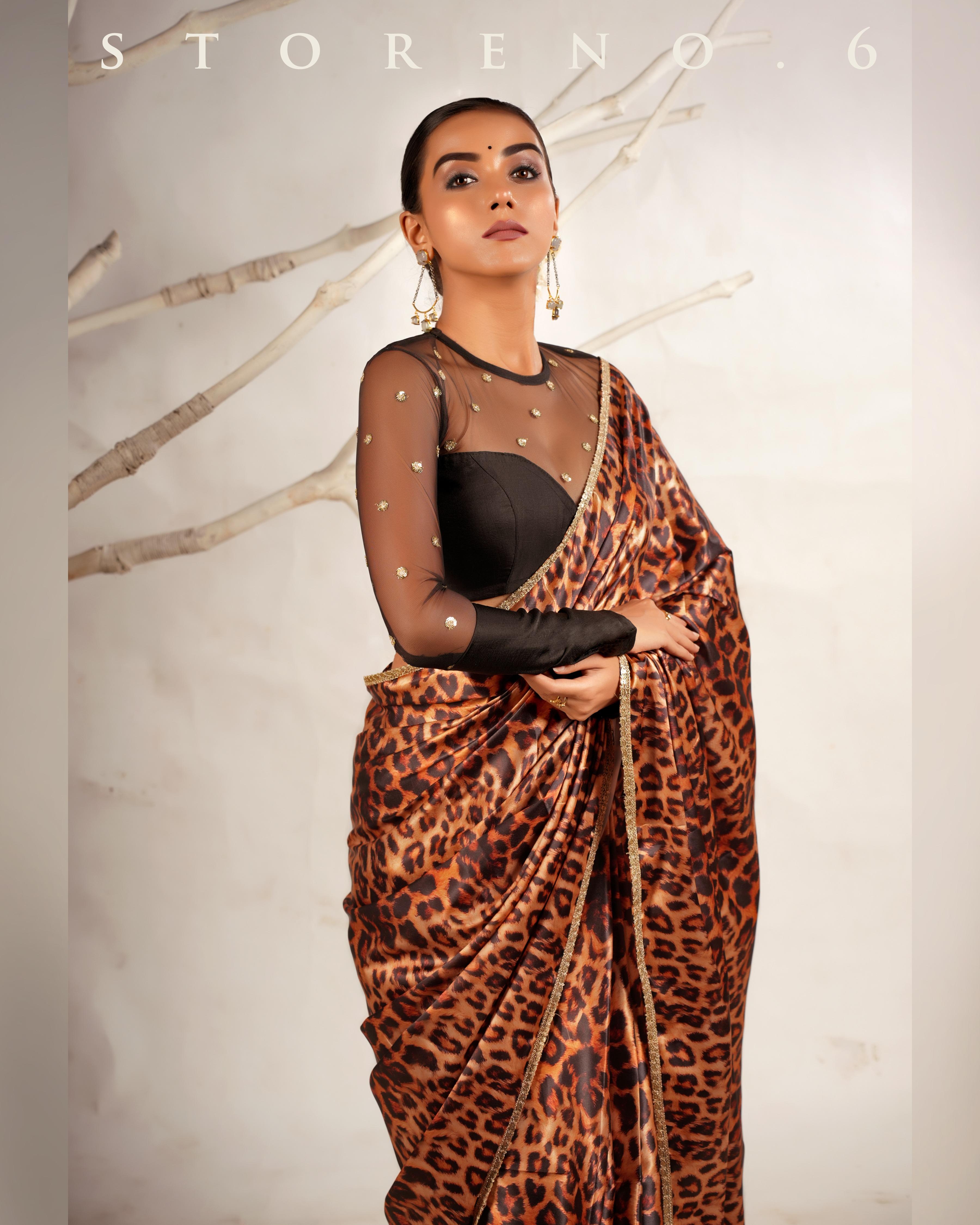 THE CHIC CHEETAH SAREE