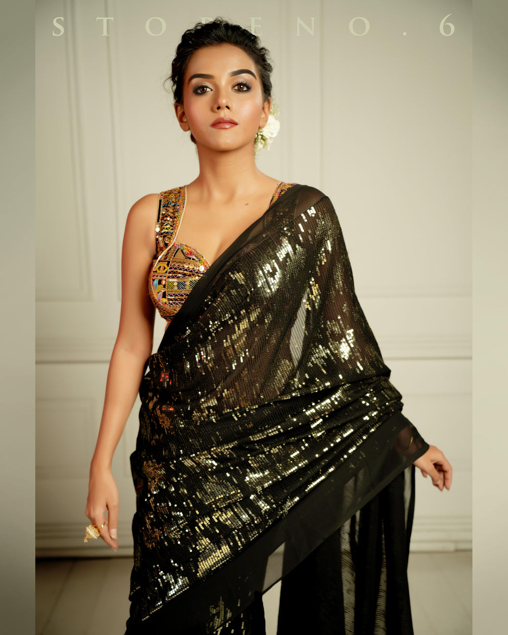 BLACK WIDOW COCKTAIL SAREE