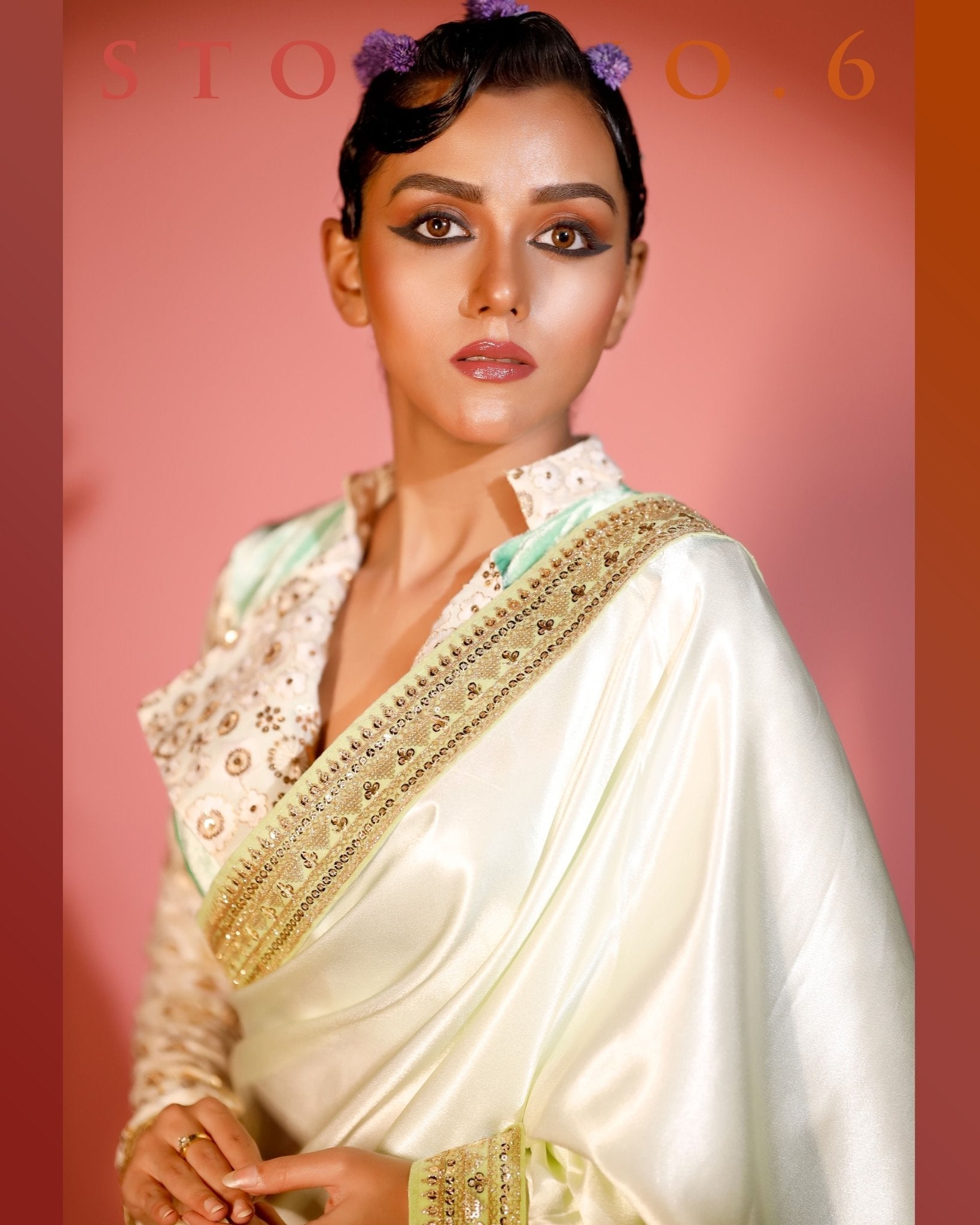 MAGNETIC MINT READY-TO-WEAR SAREE