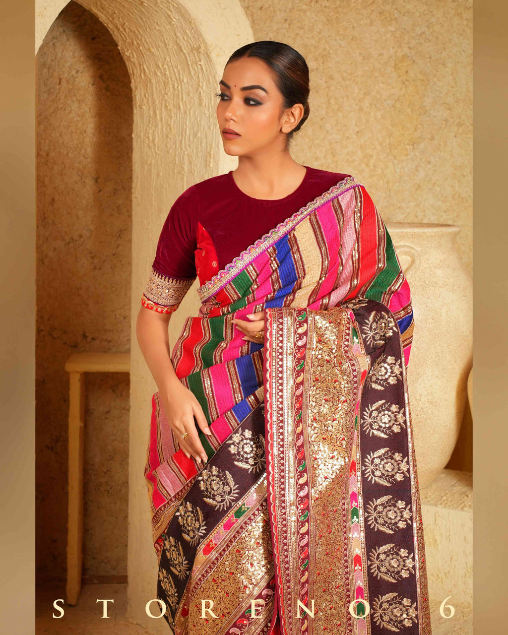MERLOT MASTERPIECE SAREE