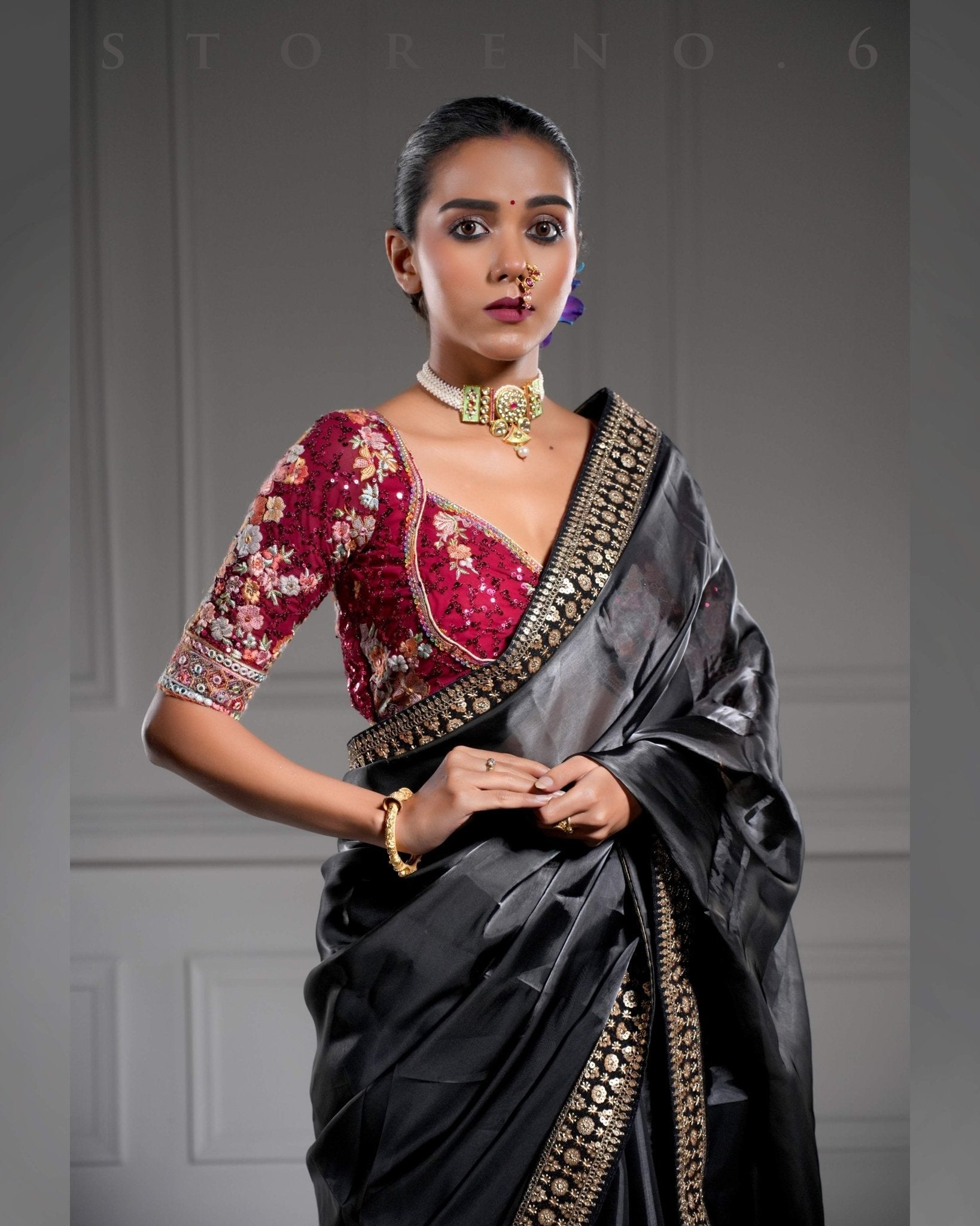 NOOR-E-SIAH-X SAREE