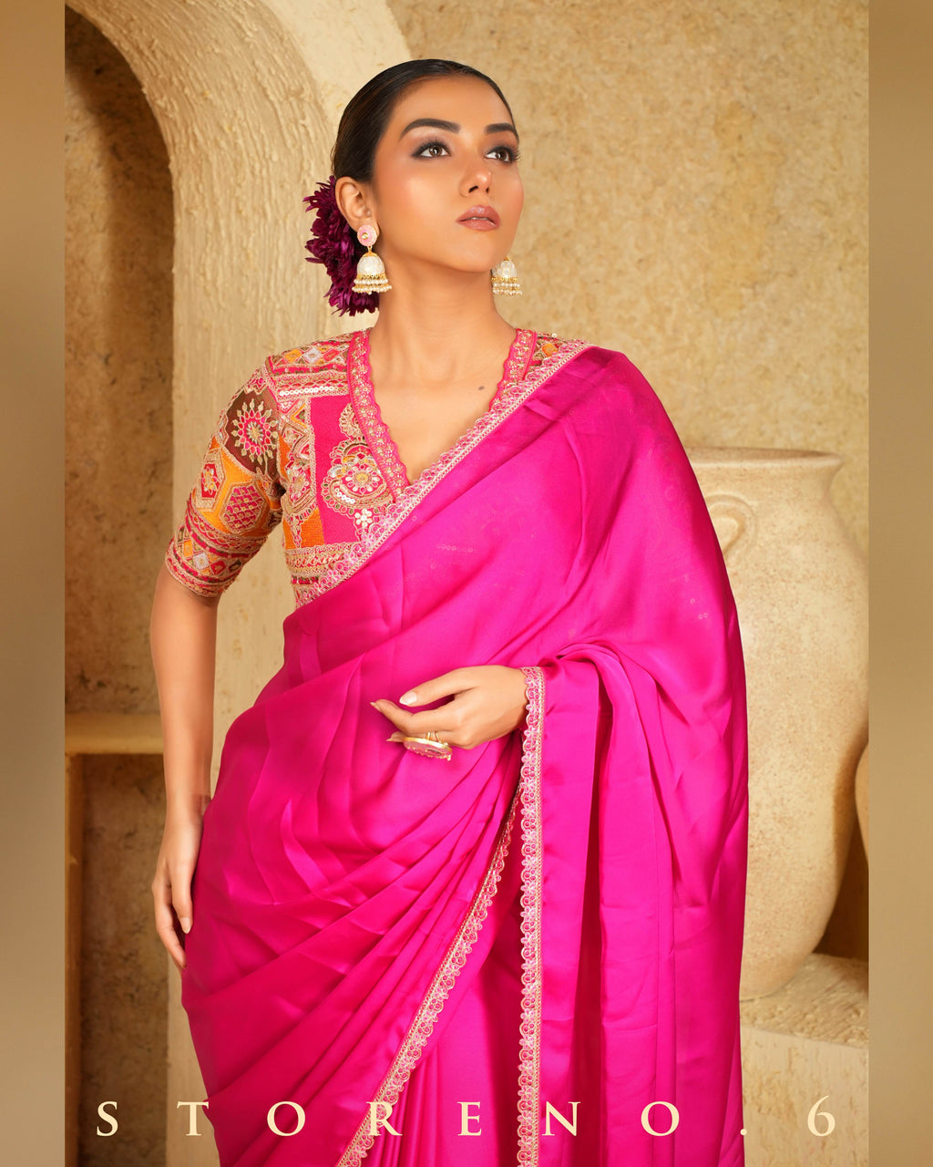 FEARLESS FUCHSIA SAREE