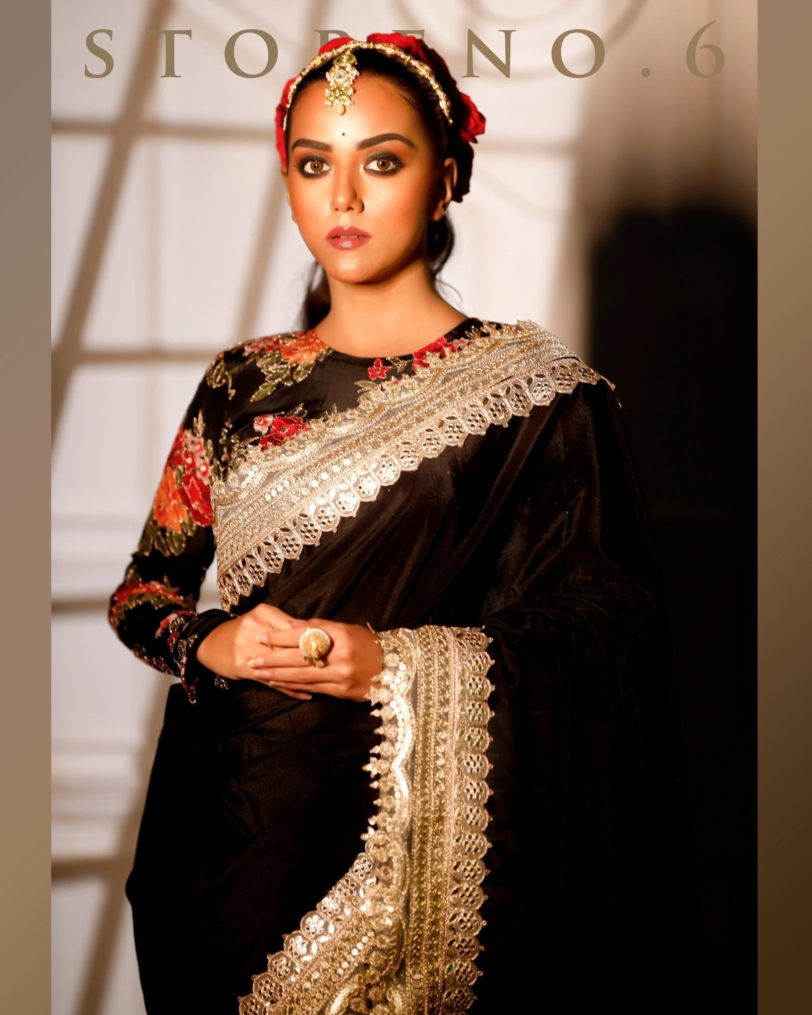 MAJESTIC MIDNIGHT READY-TO-WEAR SAREE
