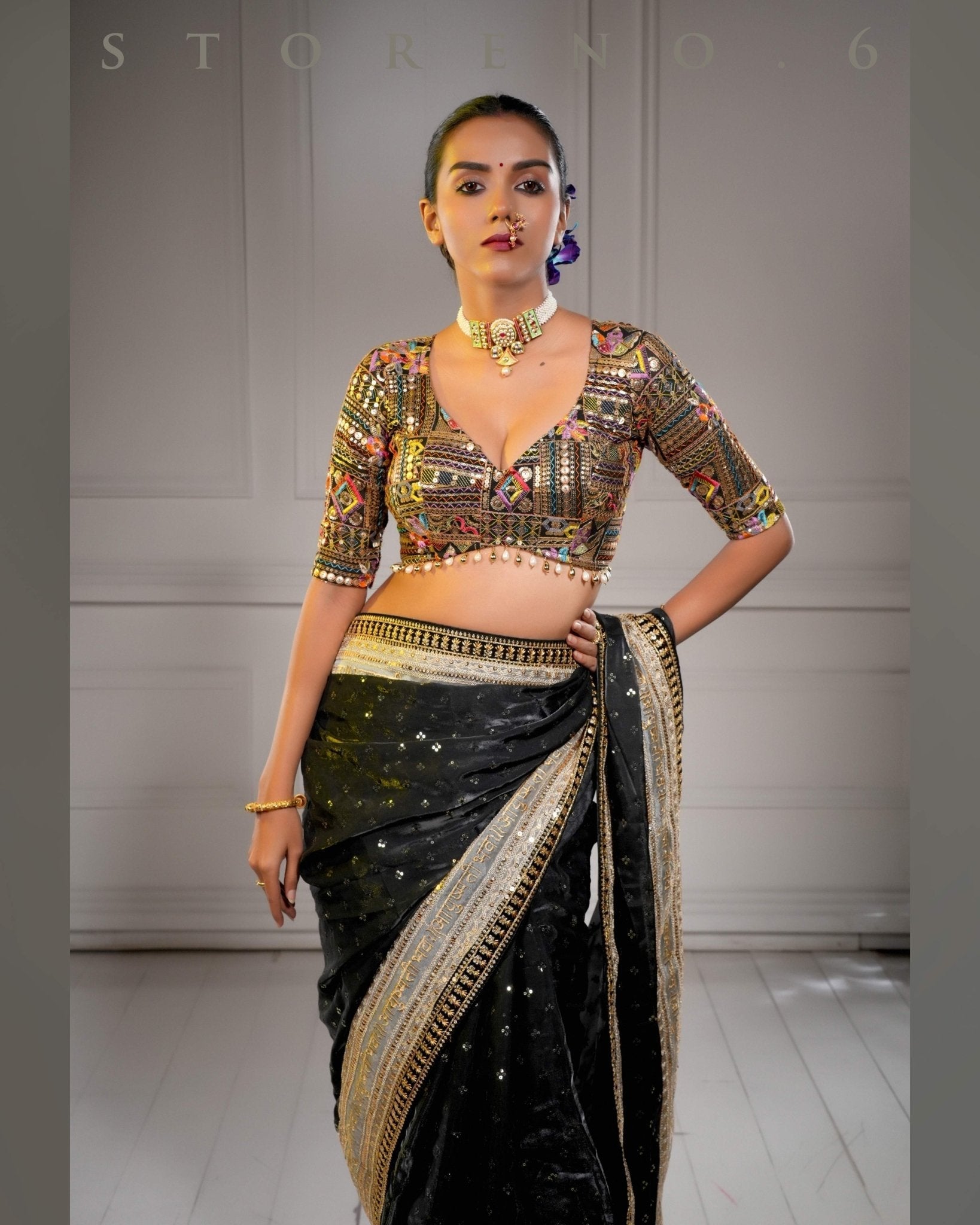 ROYAL RAVEN QUEEN SAREE