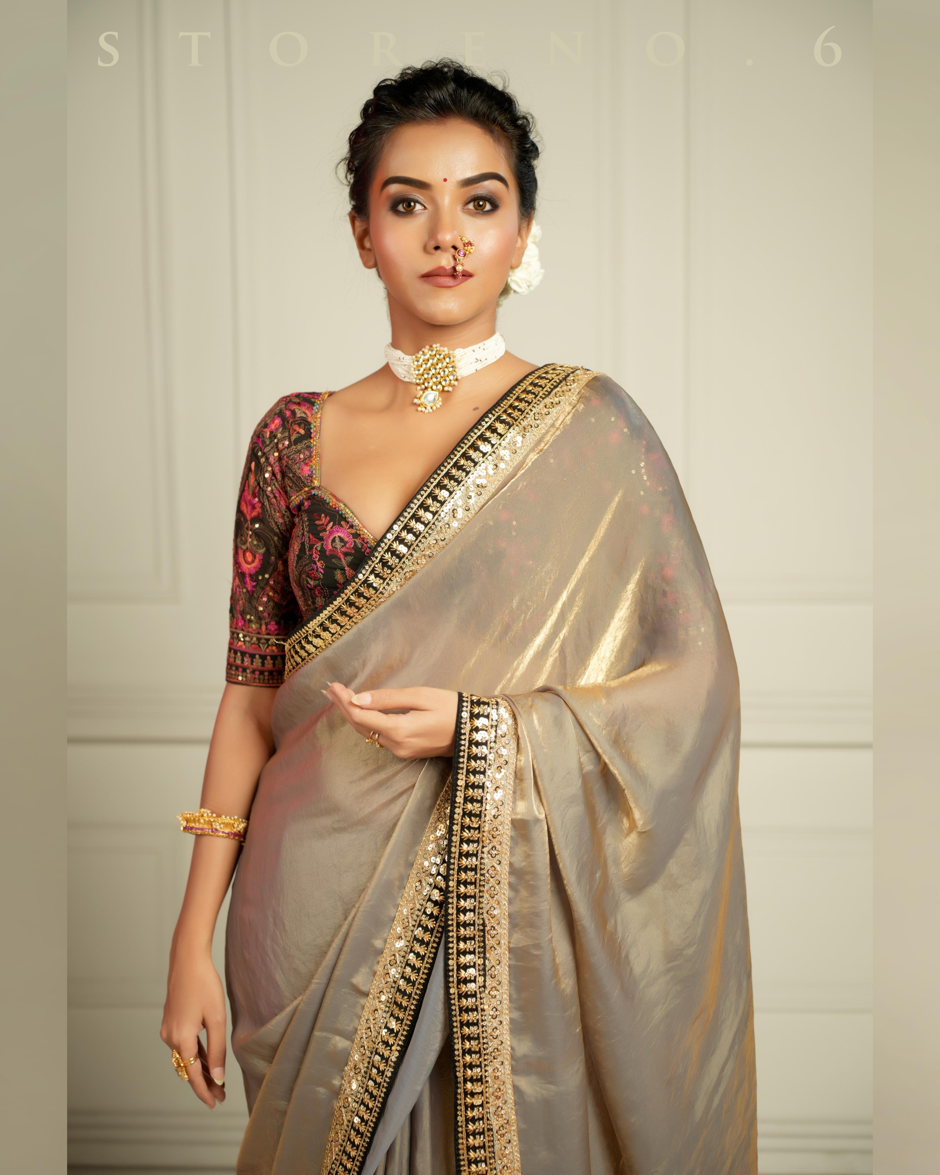 THE IMPERIAL SUNKISSED SMOKE SAREE