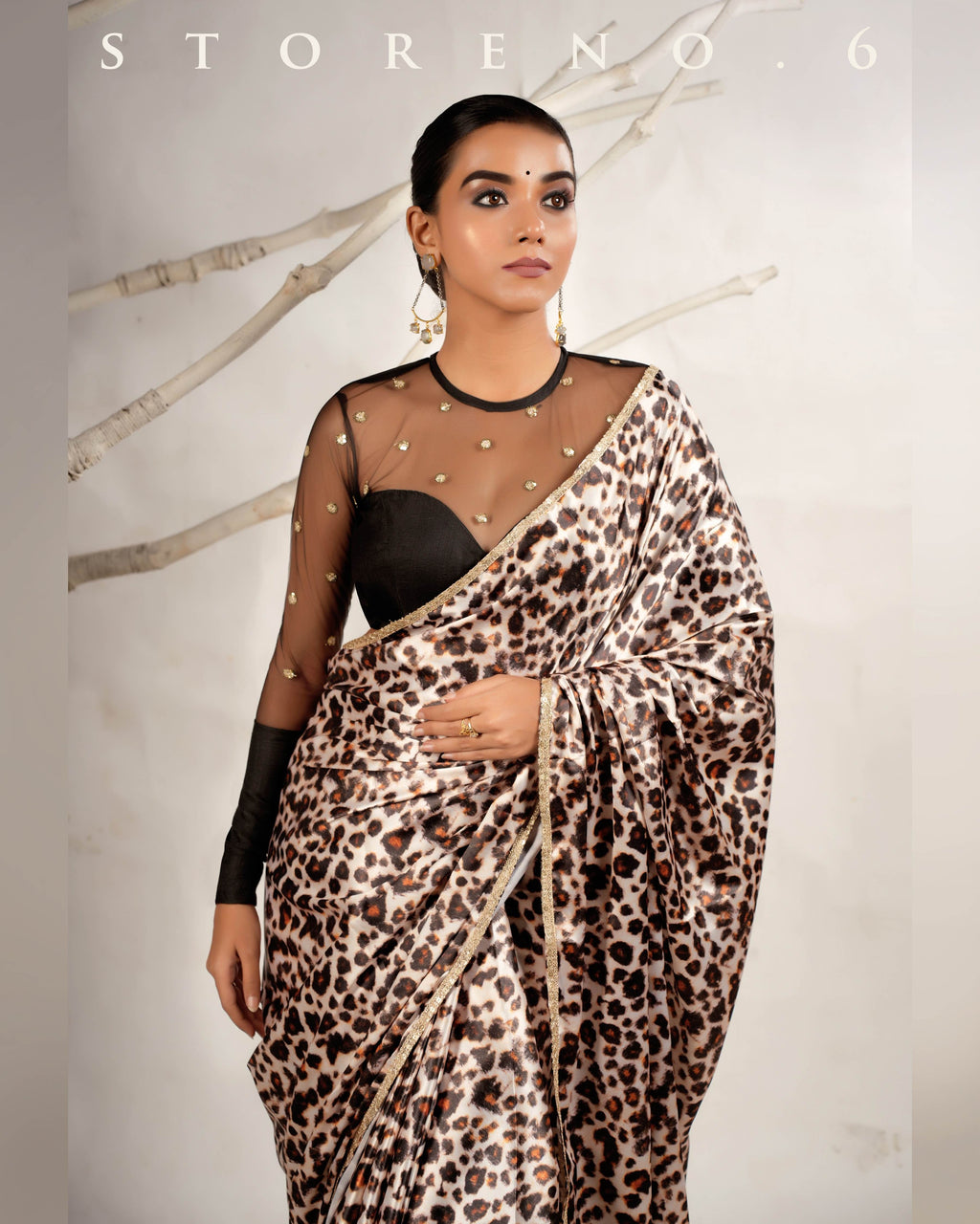 THE LEOPARD LUXURY SAREE
