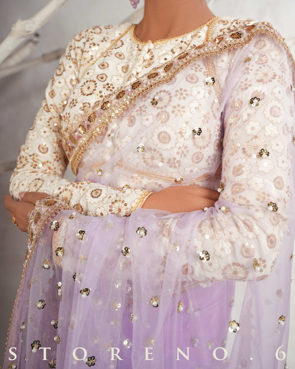 THE LILAC LUXURY SAREE
