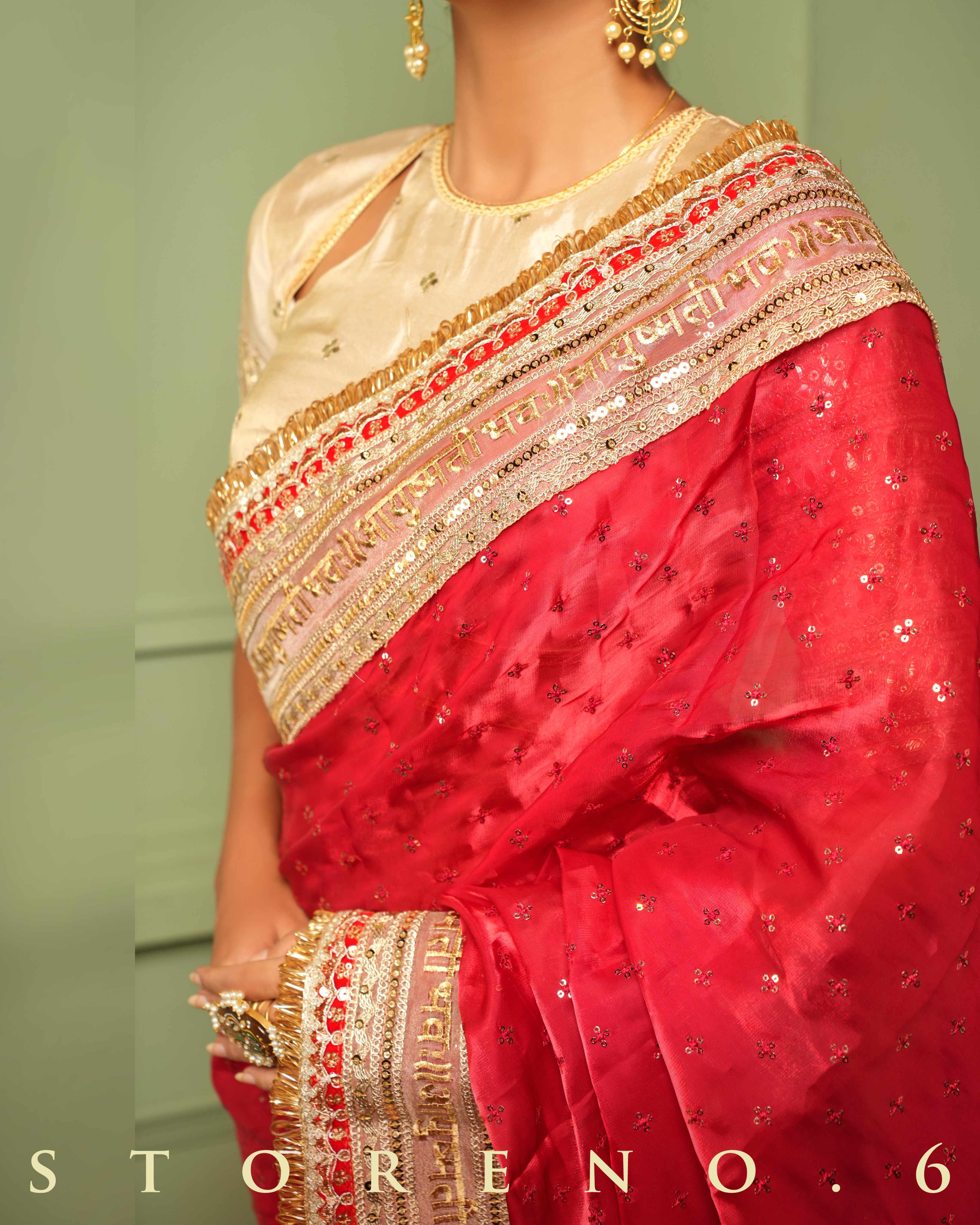 ROYAL RUBY QUEEN SAREE