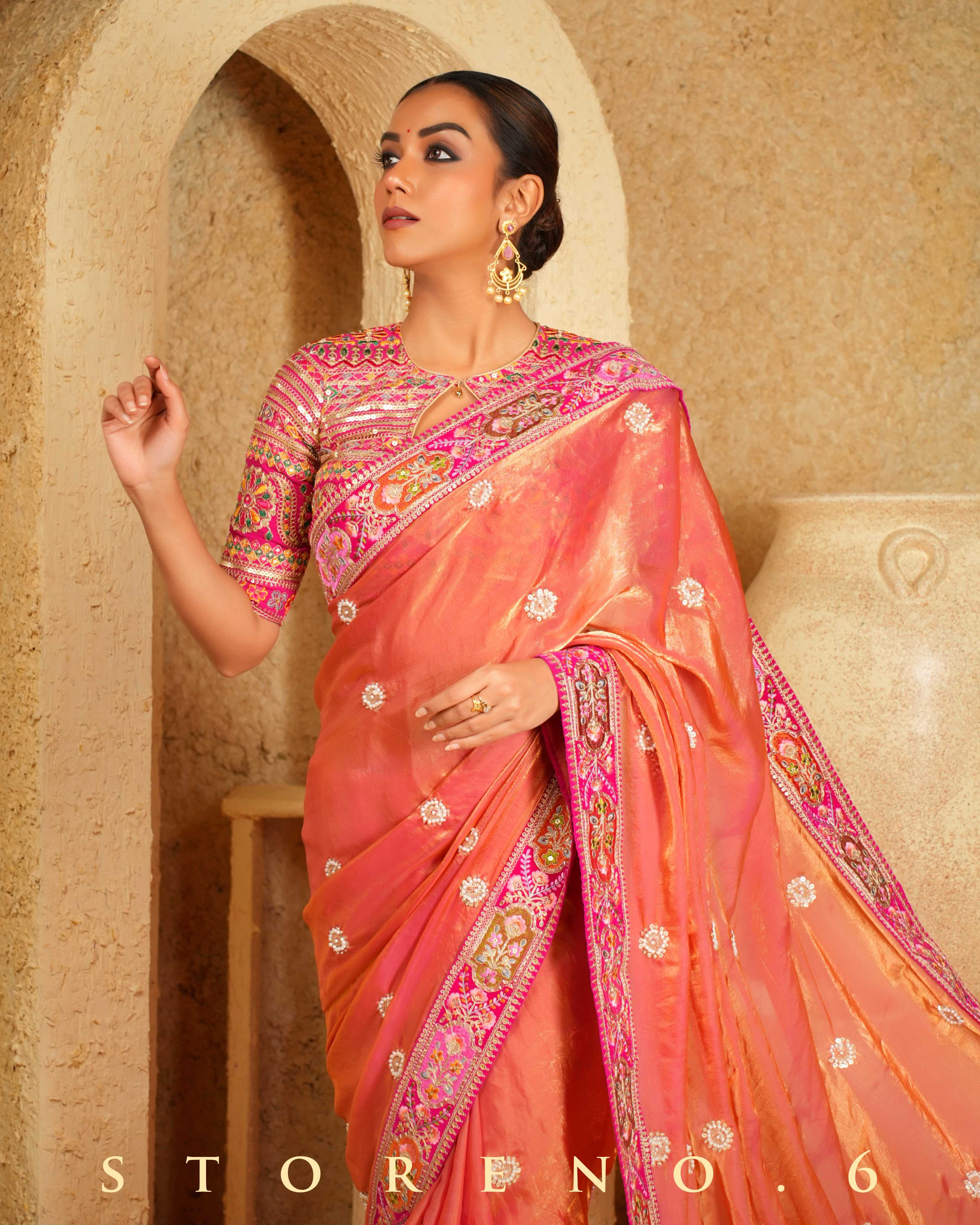 CORAL CHARISMA SAREE