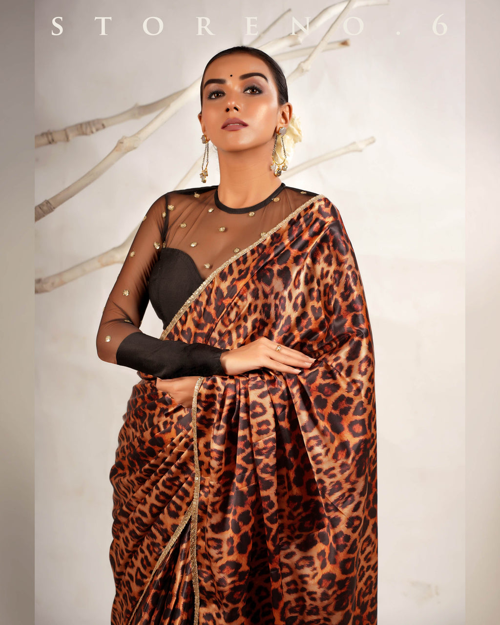 THE CHIC CHEETAH SAREE