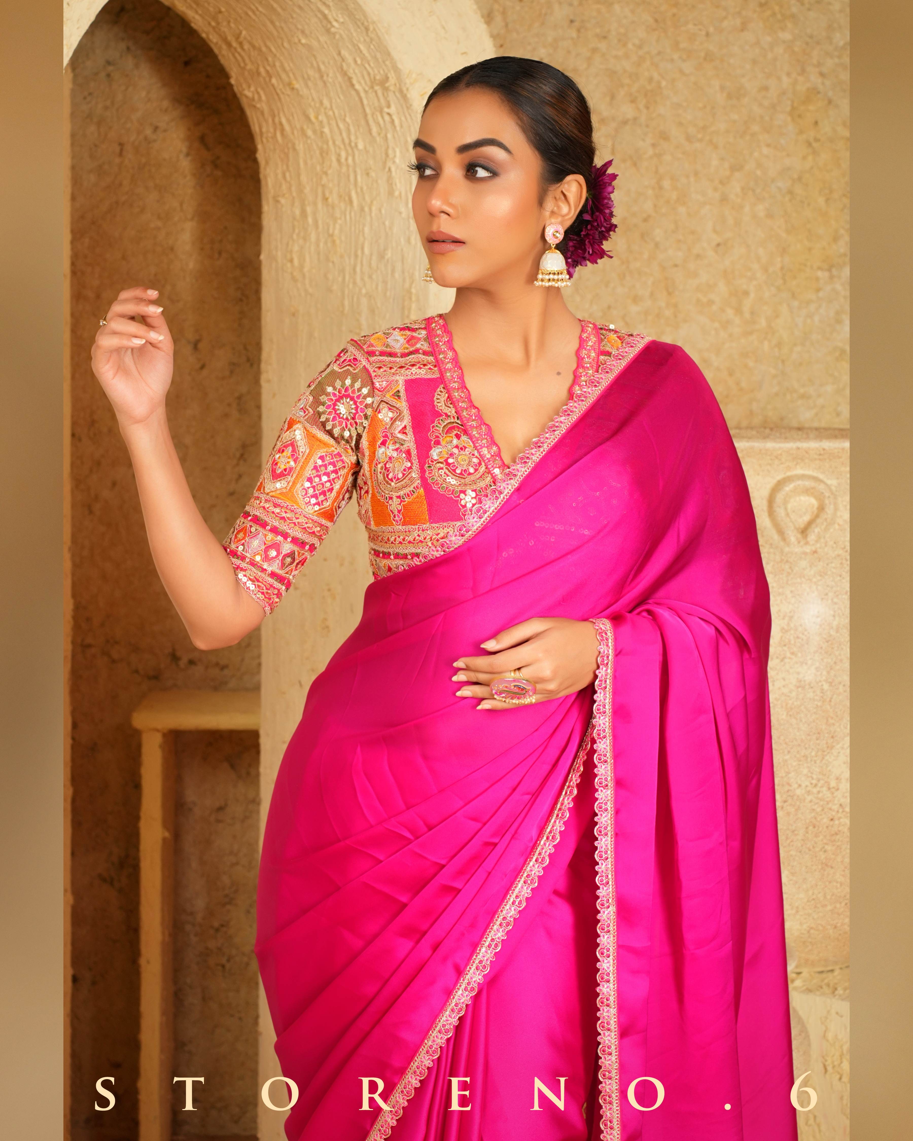FEARLESS FUCHSIA SAREE
