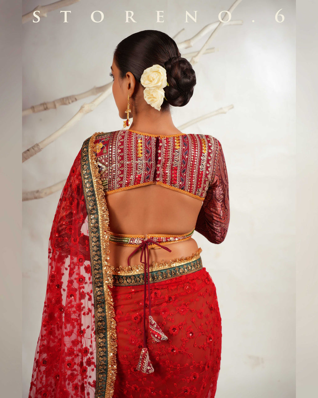 THE SCARLET SPRY SAREE