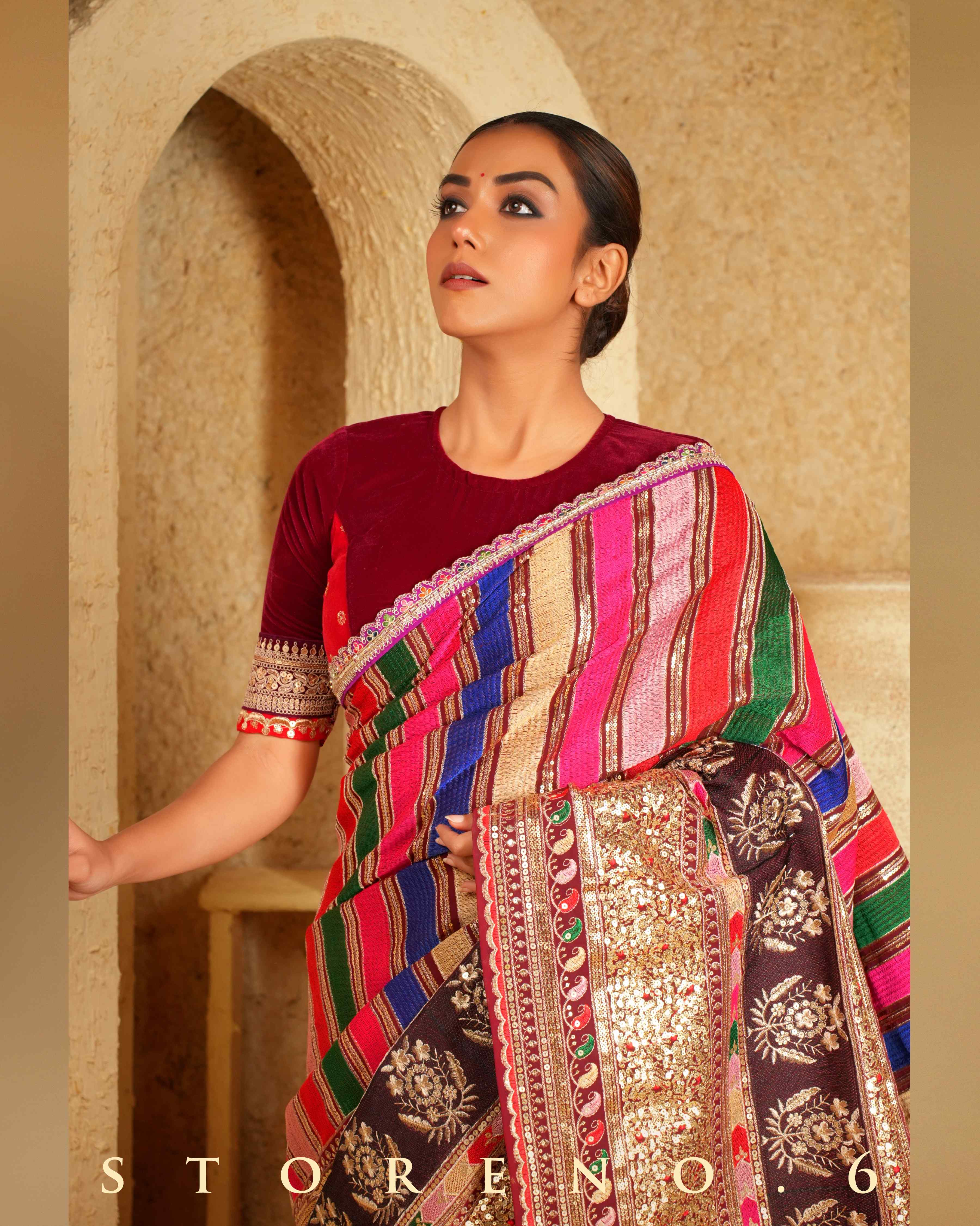 MERLOT MASTERPIECE SAREE