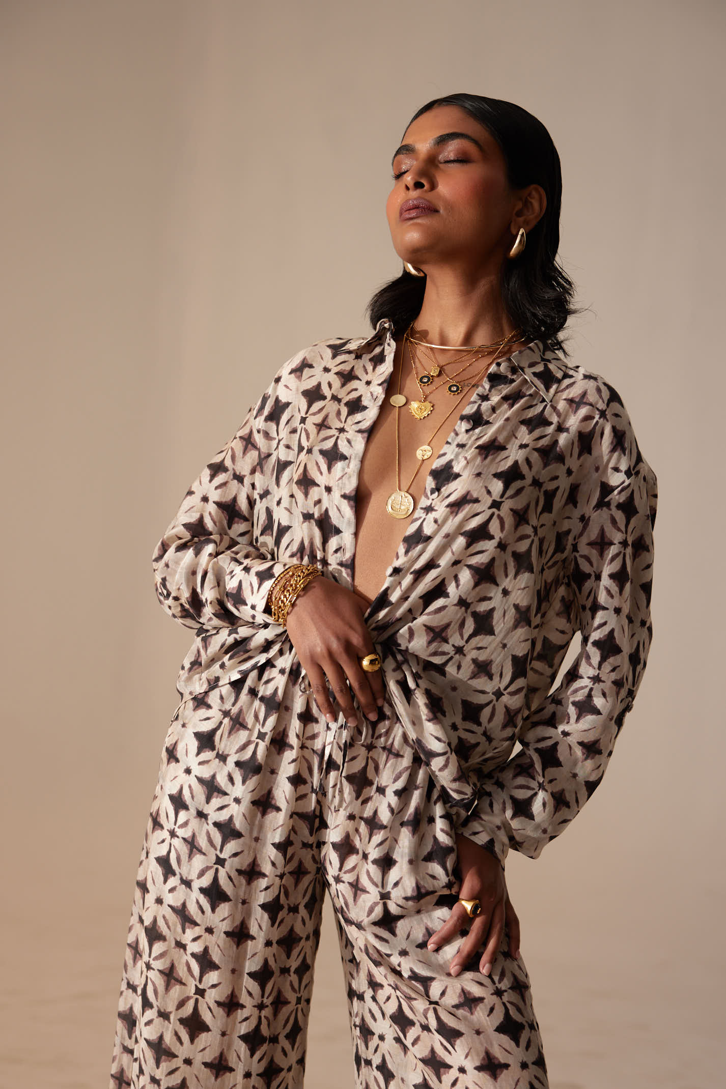 Alicia Pant Shibori Print