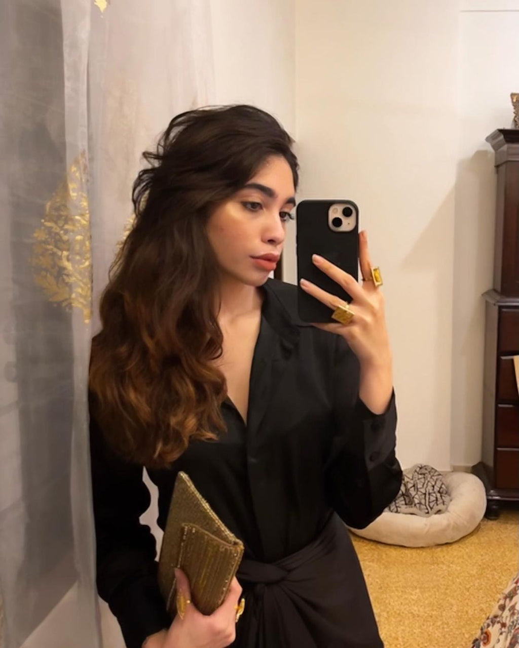 Raina Co-ord Set Black