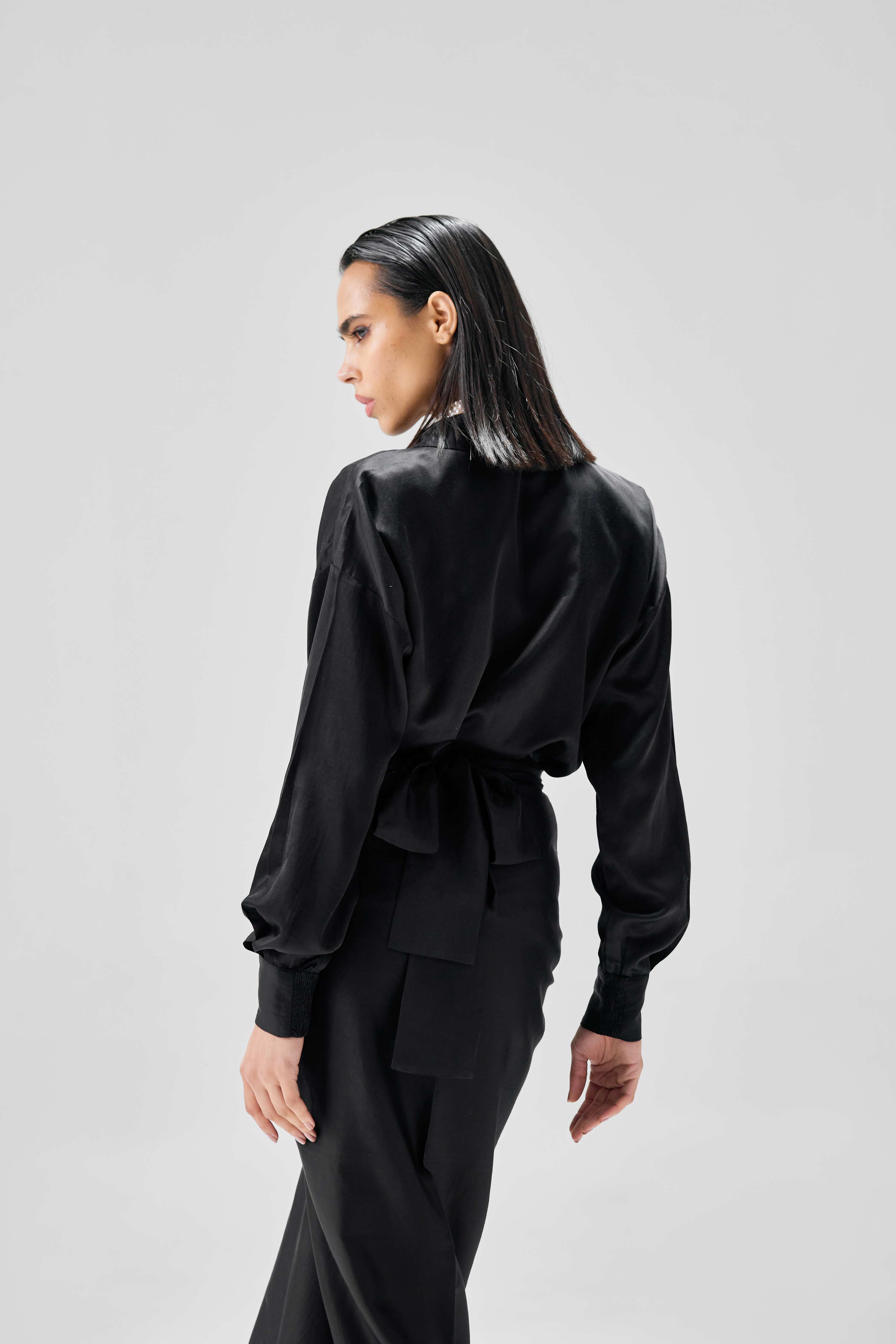 Raina Co-ord Set Black