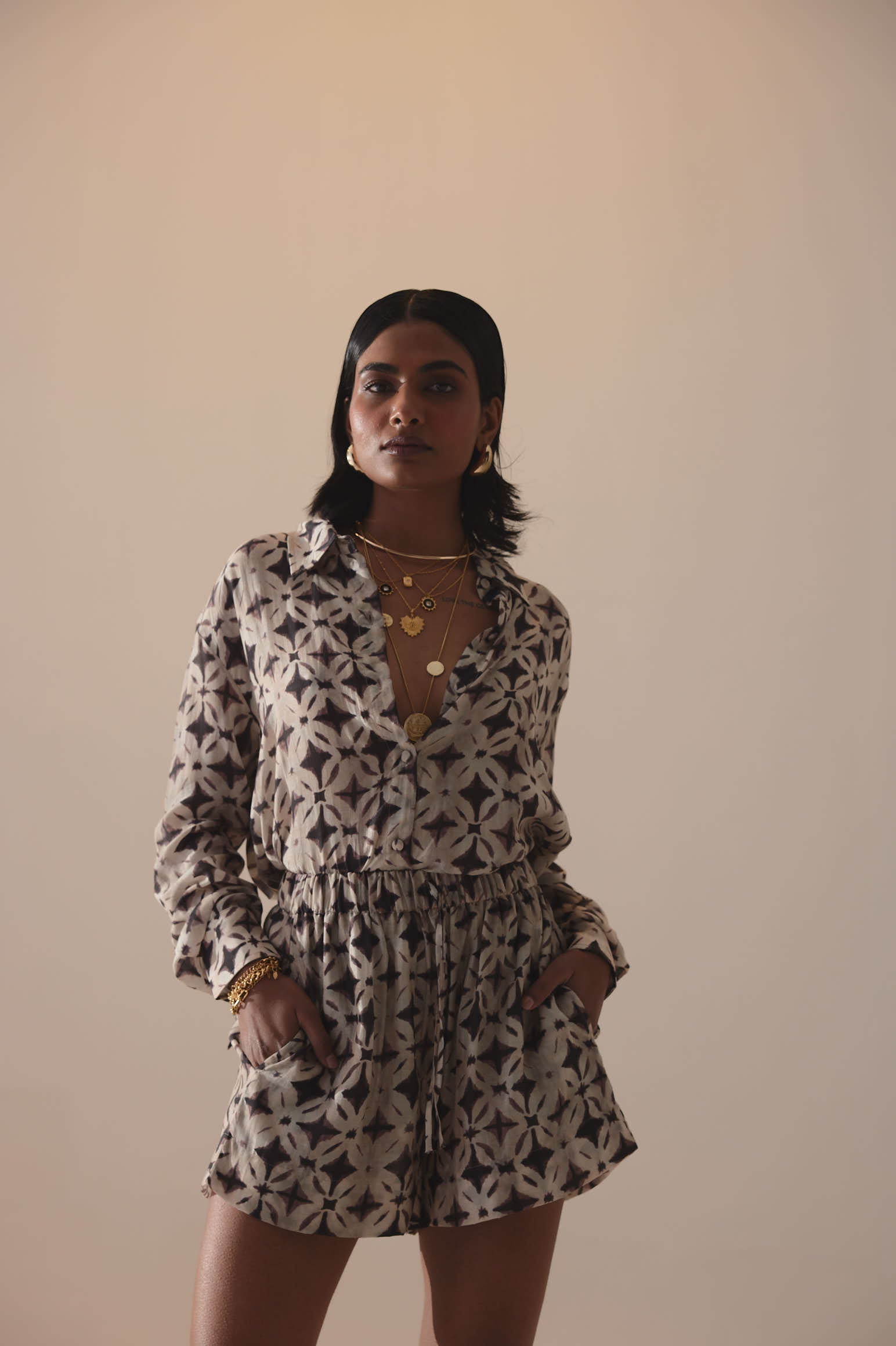 Gina Pant Shibori Print