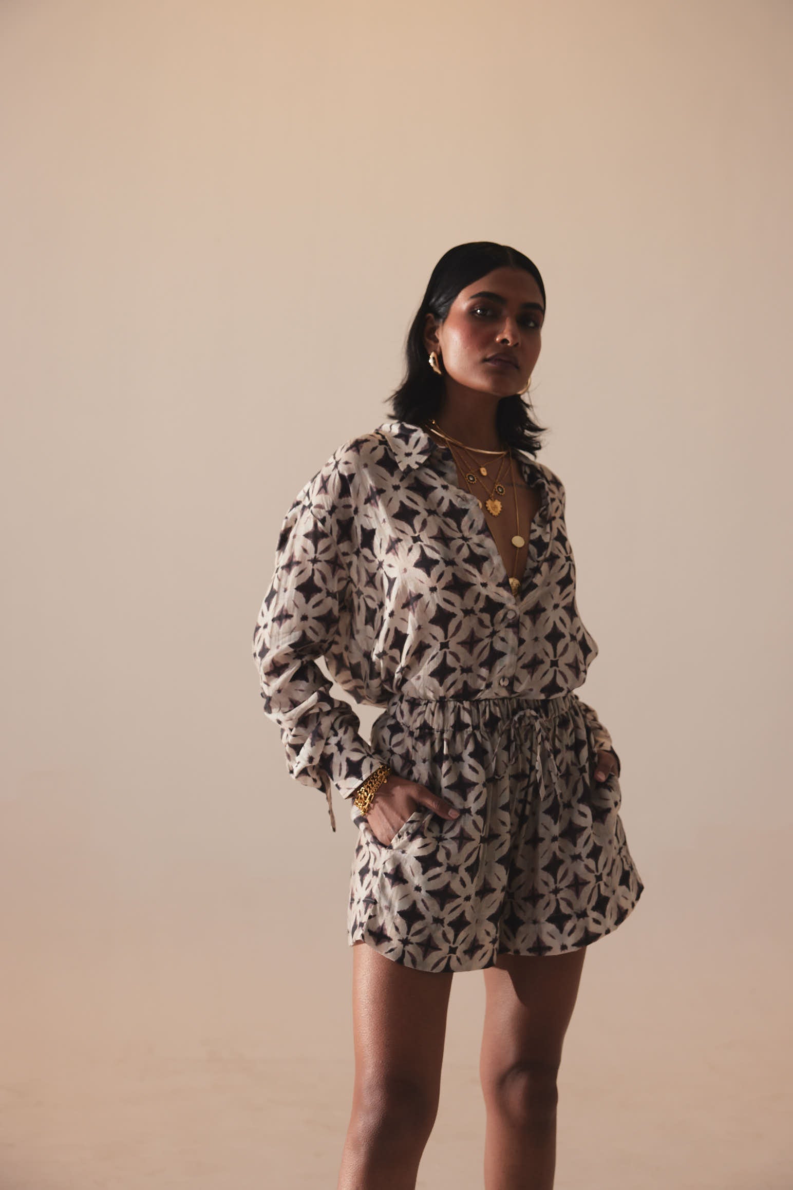 Gina Pant Shibori Print